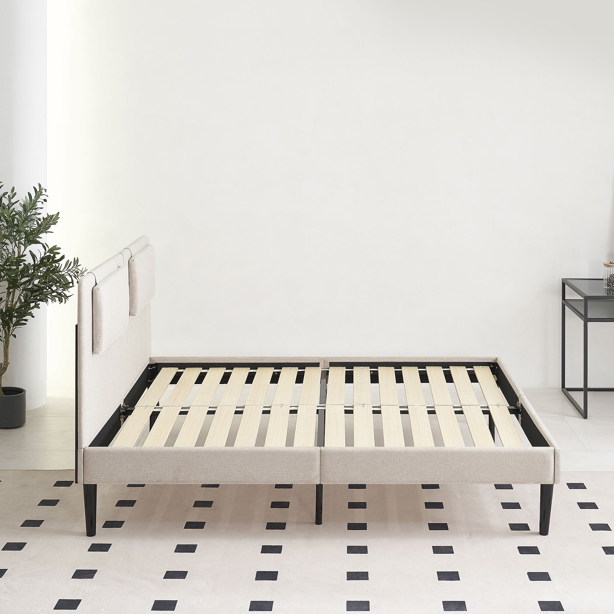 Design Polsterbettt Emily in Beige