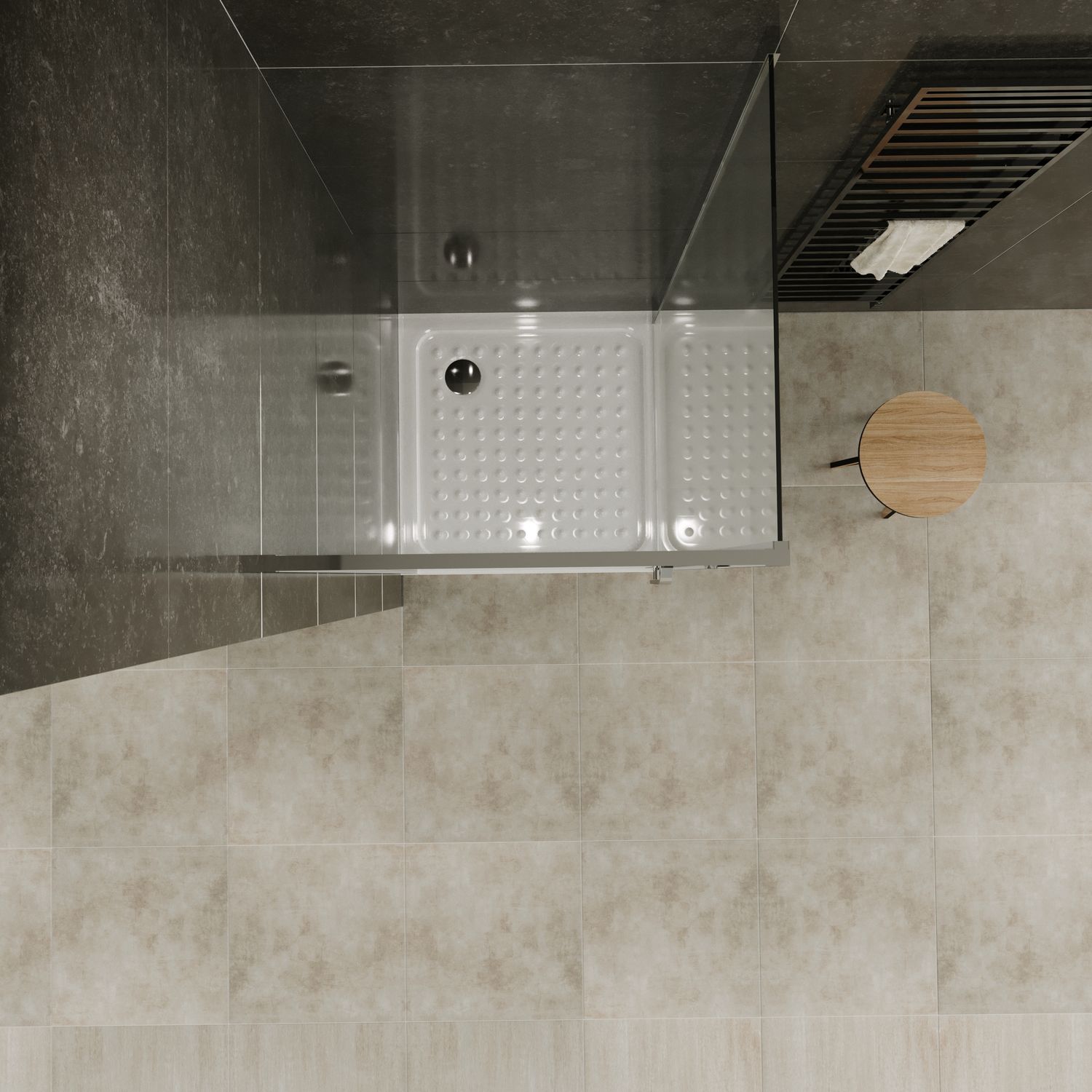 Fronteinstieg Nicole mit Klapptür aus 8 mm ESG Sicherheitsglas Fronteinstieg Nicole mit Klapptür aus 8 mm ESG Sicherheitsglas