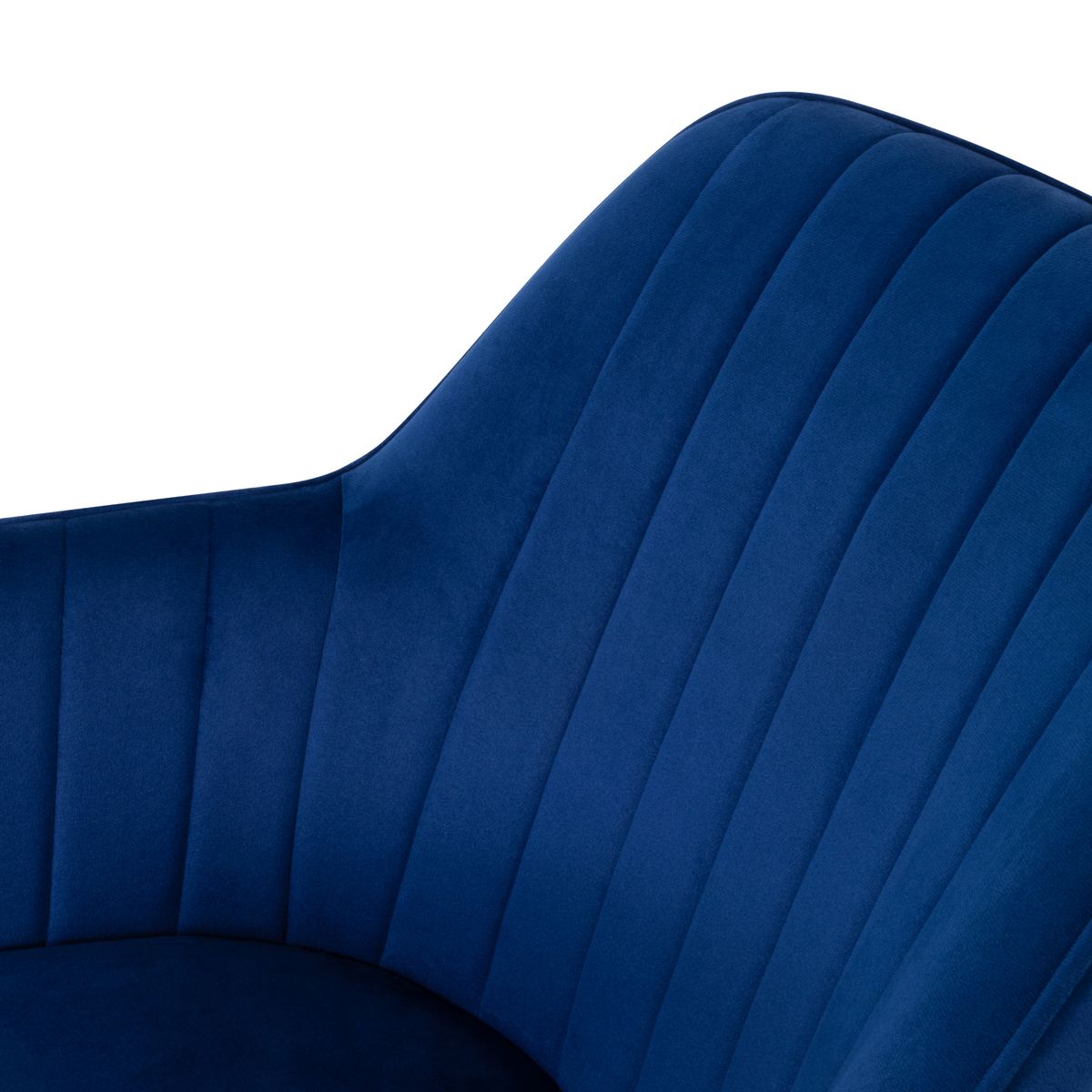 Esszimmerstuhl Wohnzimmerstuhl Dahlia Blau aus Kunstleder Living – Dining Chair Room Chair Dahlia Blue in Velvet