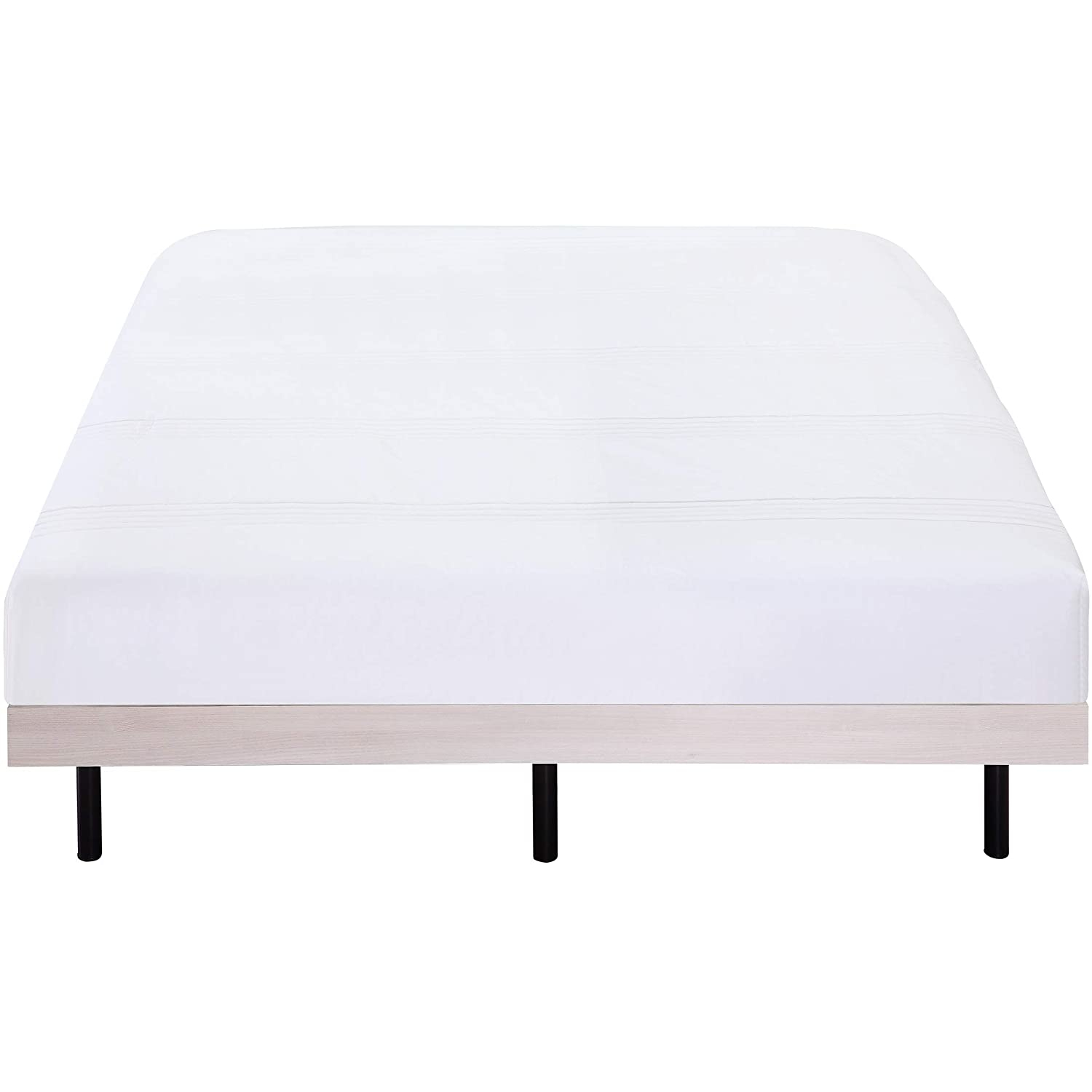 Holz-Rahmenbett - 200x200 cm Esche Weiß