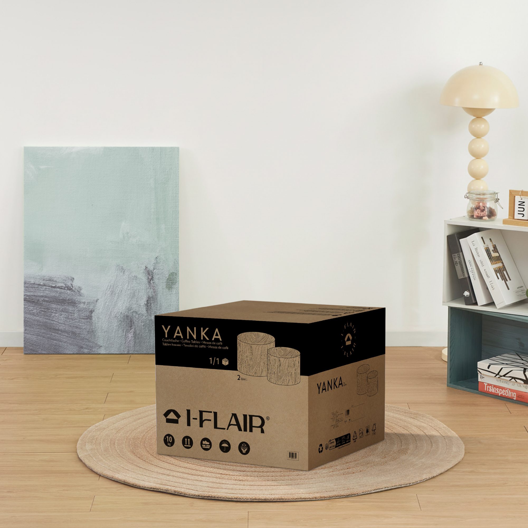 09 - Packaging.jpg Set aus 2 Couchtischen/Wohnzimmertischen YANKA