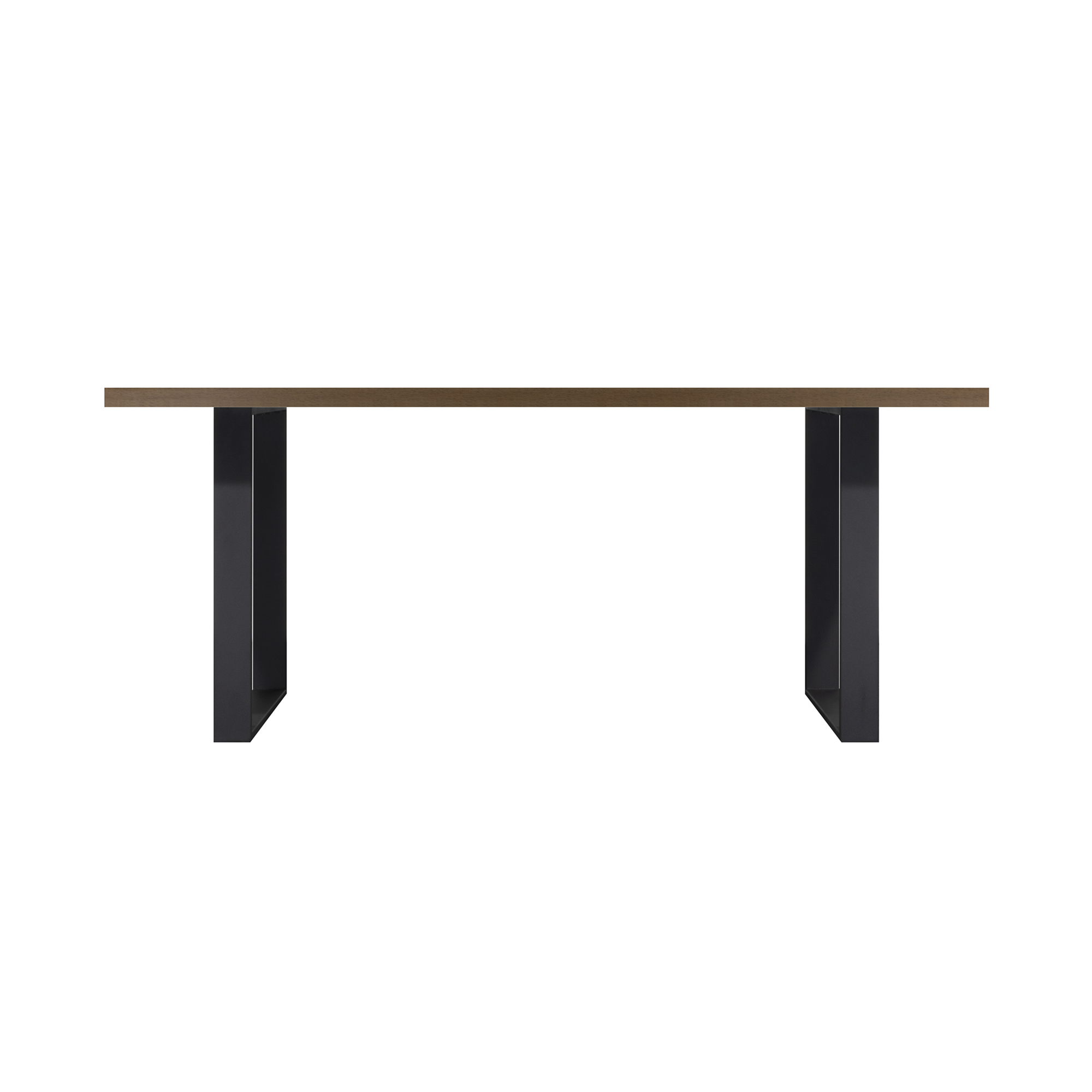 Esszimmertisch MACON Kufentisch Holztisch Esstisch - Nussbaum + Schwarz 220x100 cm