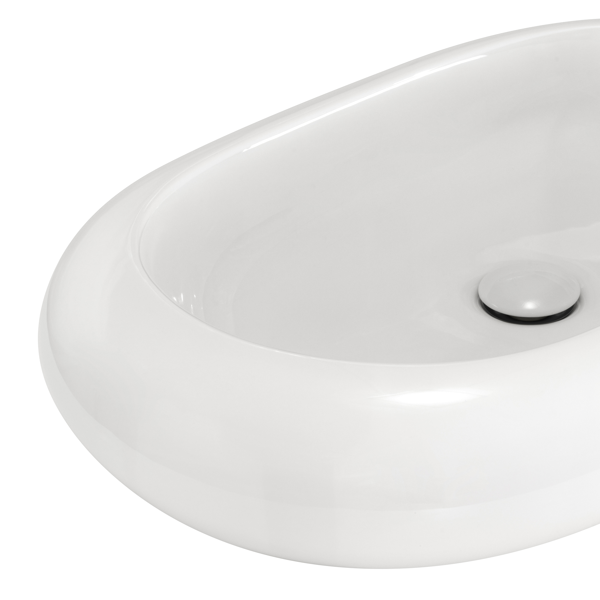 Design Keramik Waschbecken Ofanto in Weiß Design Keramik Waschbecken Ofanto in Weiß