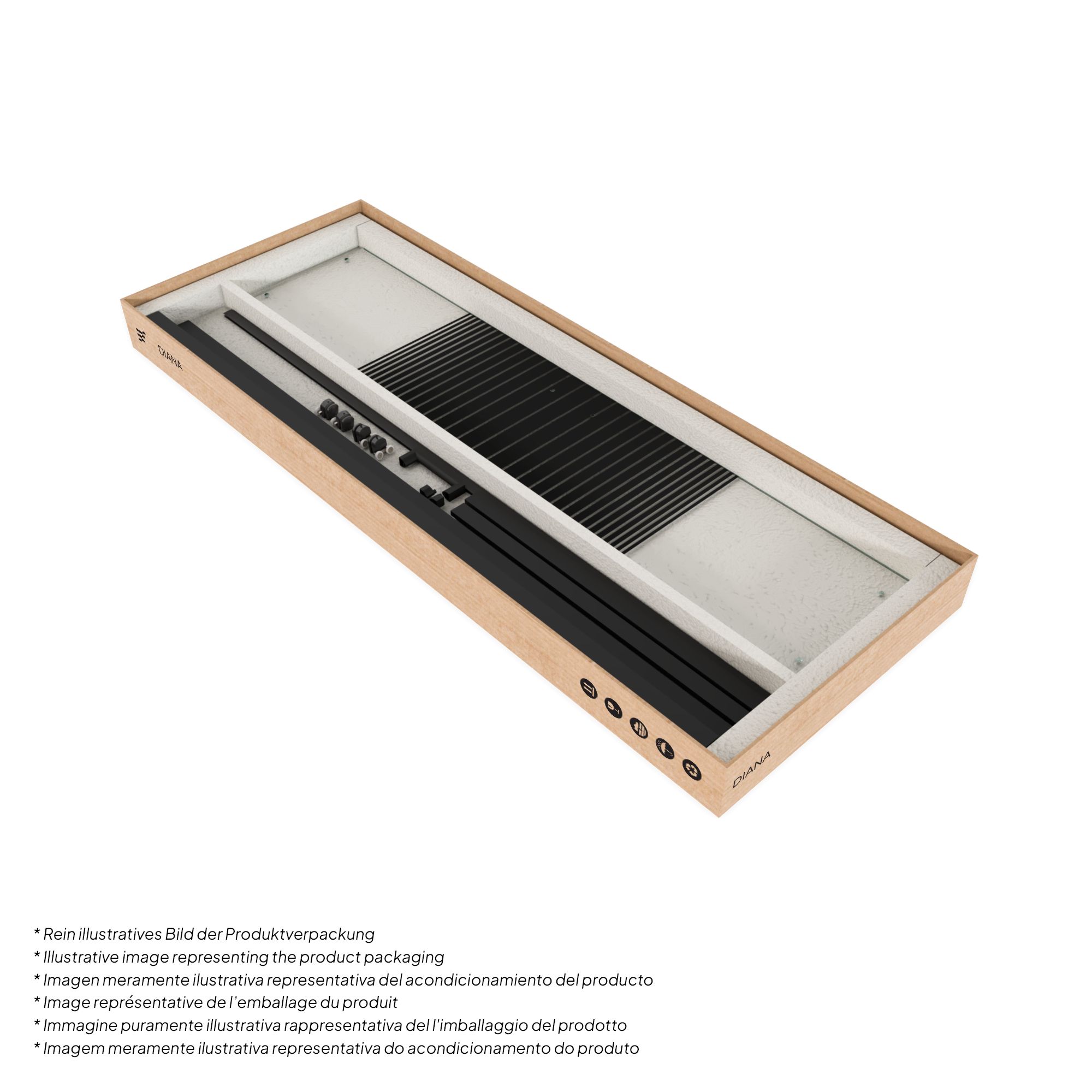 Eckeinstieg Danielle mit Schiebetüren aus schwarz gestreiftem ESG Sicherheitsglas Eckeinstieg Danielle mit Schiebetüren aus schwarz gestreiftem ESG Sicherheitsglas