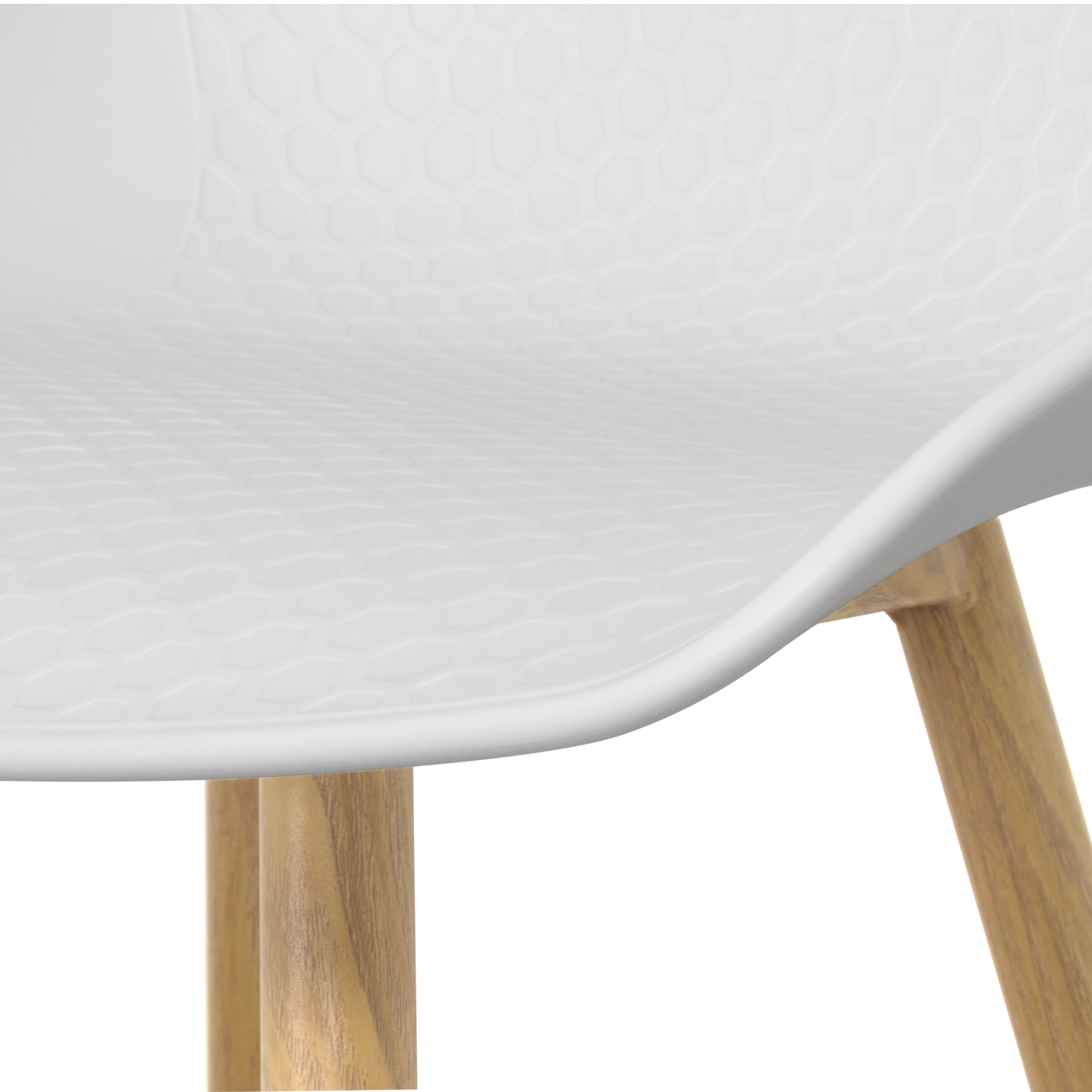 Design Barhocker Pollok in Holzfarbe 4er Set Design Barhocker Pollok in Holzfarbe 4er Set