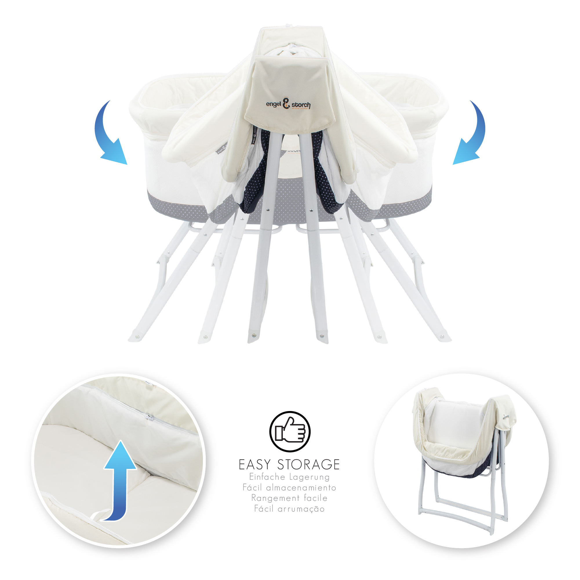 Reisebett BEBITO inkl. Moskitohaube und Tragetasche