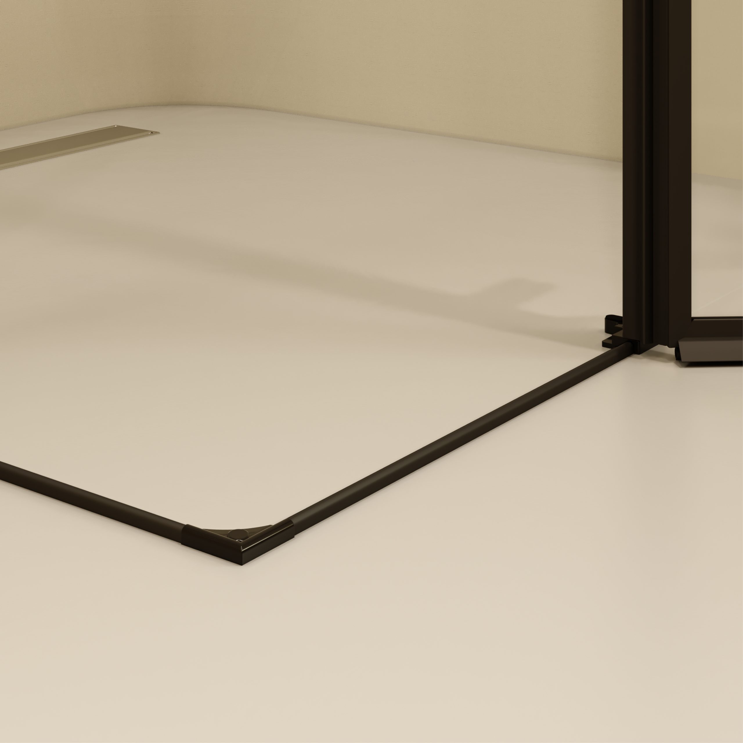 Corner Entry Alice BLACK with Folding Doors made of ESG Safety Glass Alice – Corner Entry BLACK with Folding Doors made of ESG Safety Glass