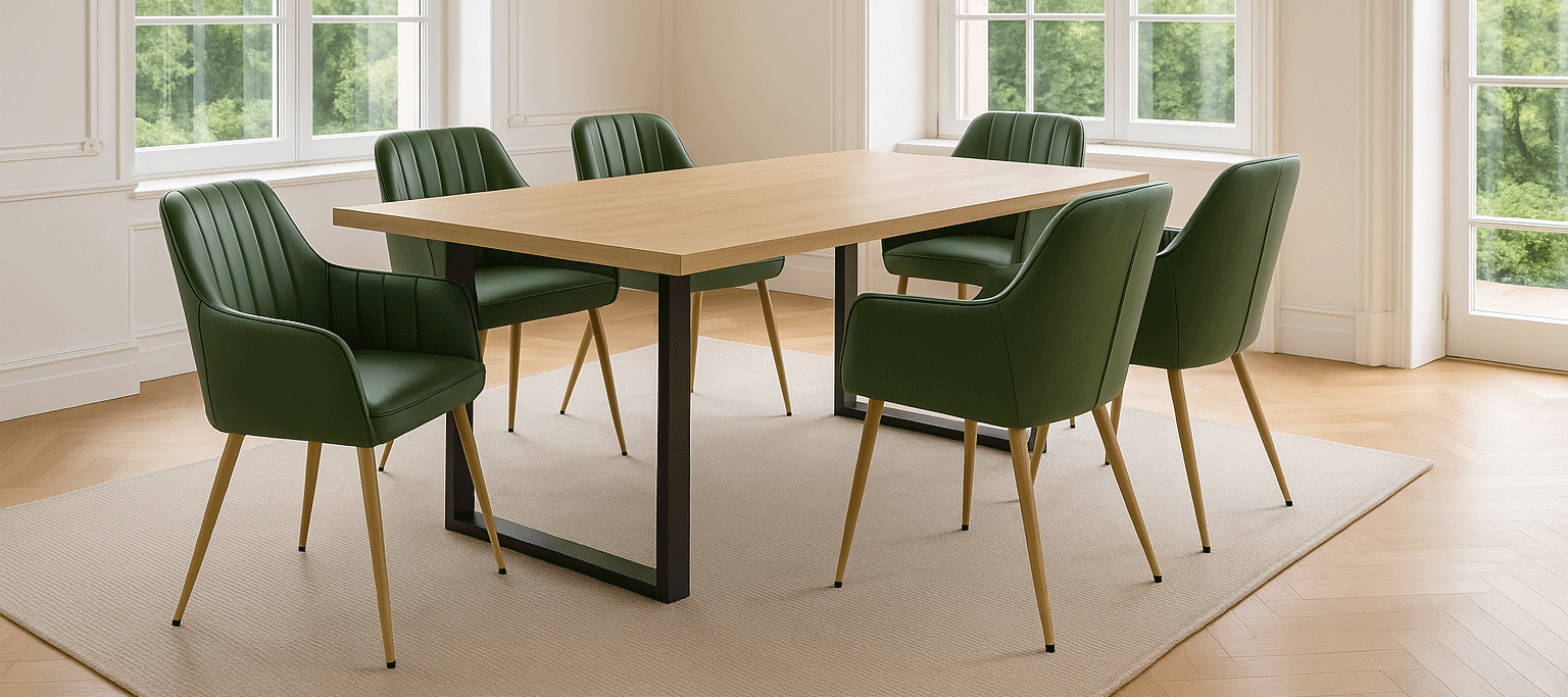 Tisch Macon + Stuhl Dahlia