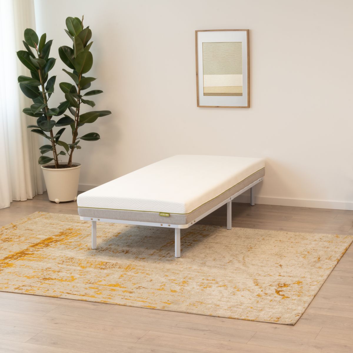 Gästebett Metallbett Namara White mit Stauraum Namara – Gästebett Metallbett White mit Stauraum