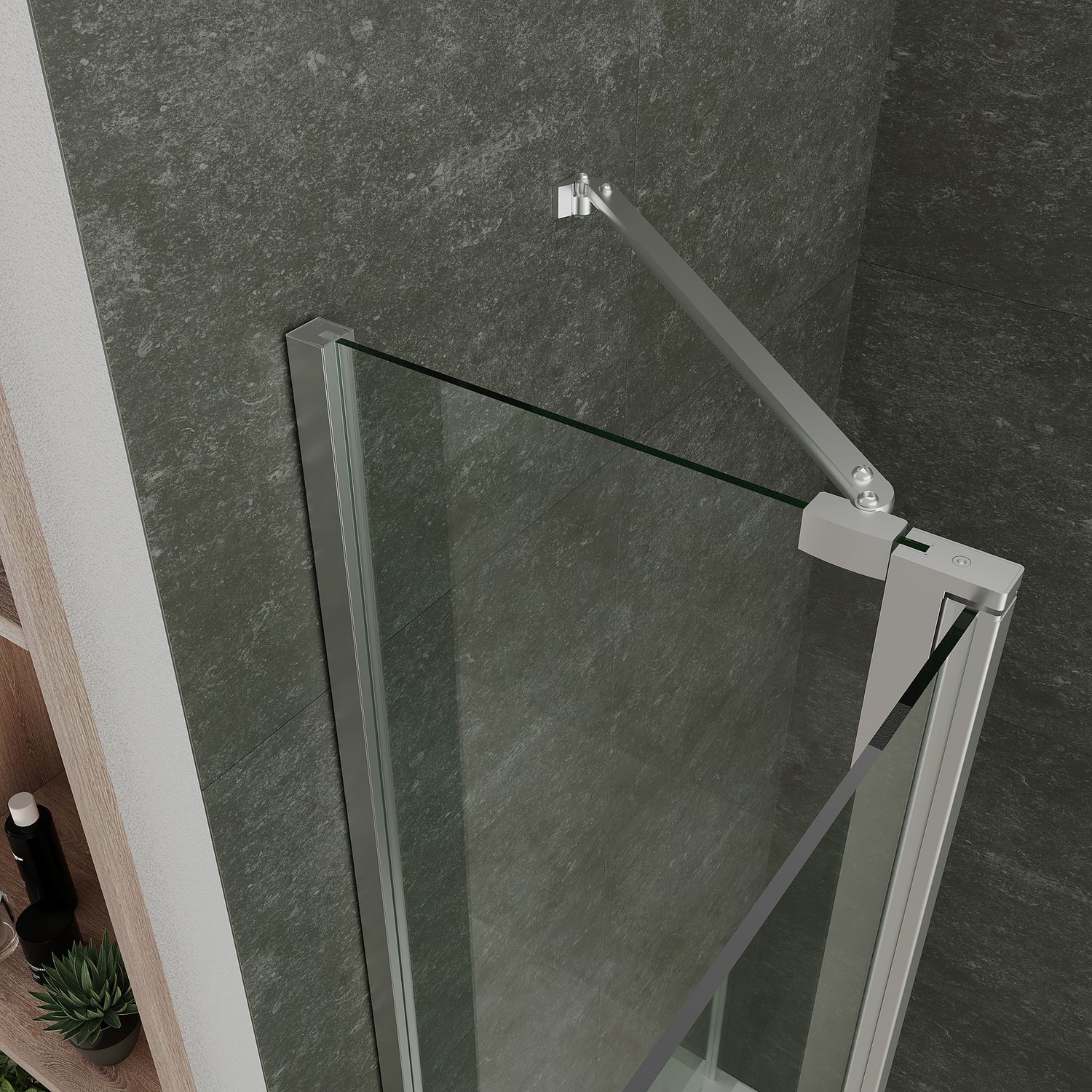 Eckeinstieg Linda mit Klapptüren aus ESG Sicherheitsglas