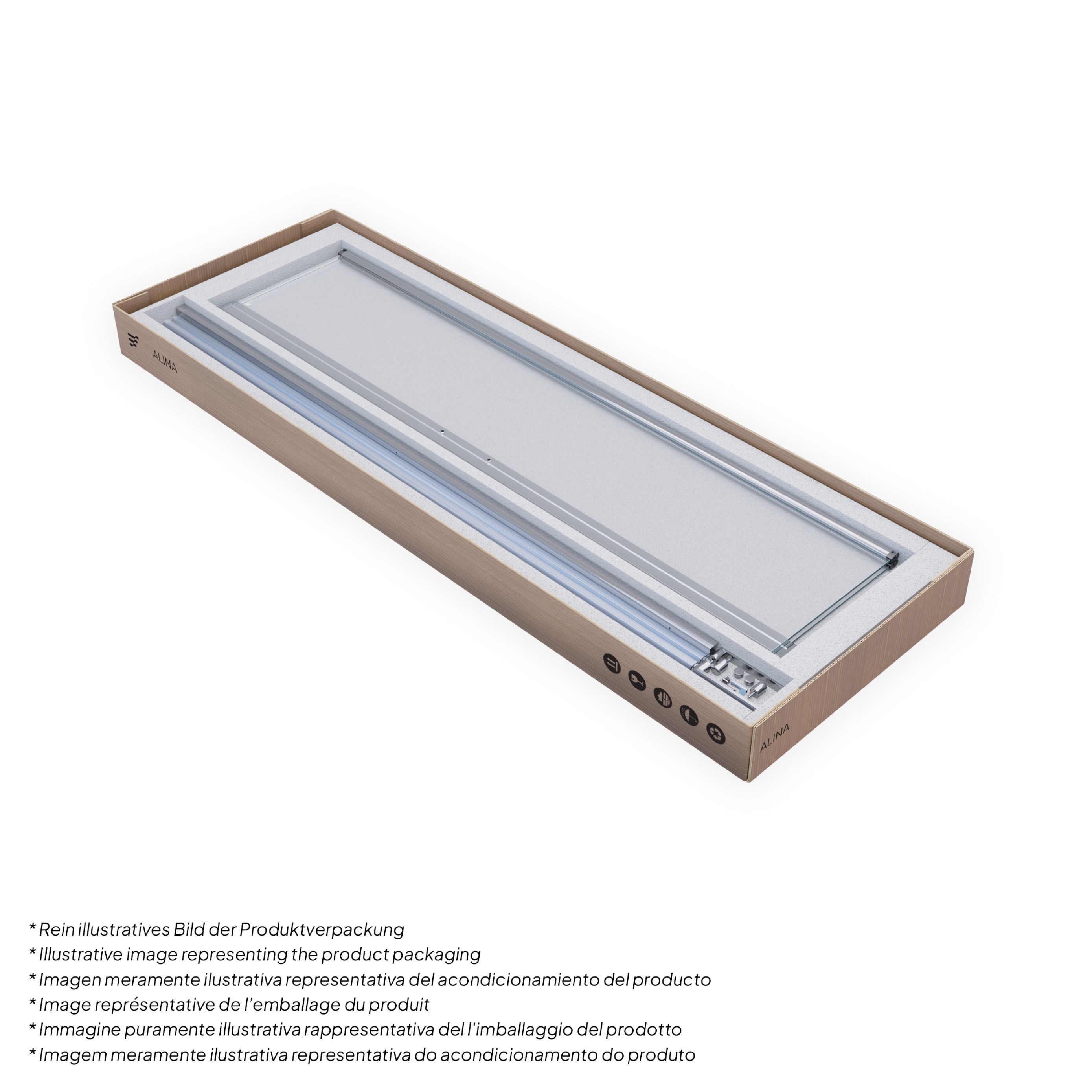 Corner Entry Alina with Folding Doors made of Tempered Safety Glass