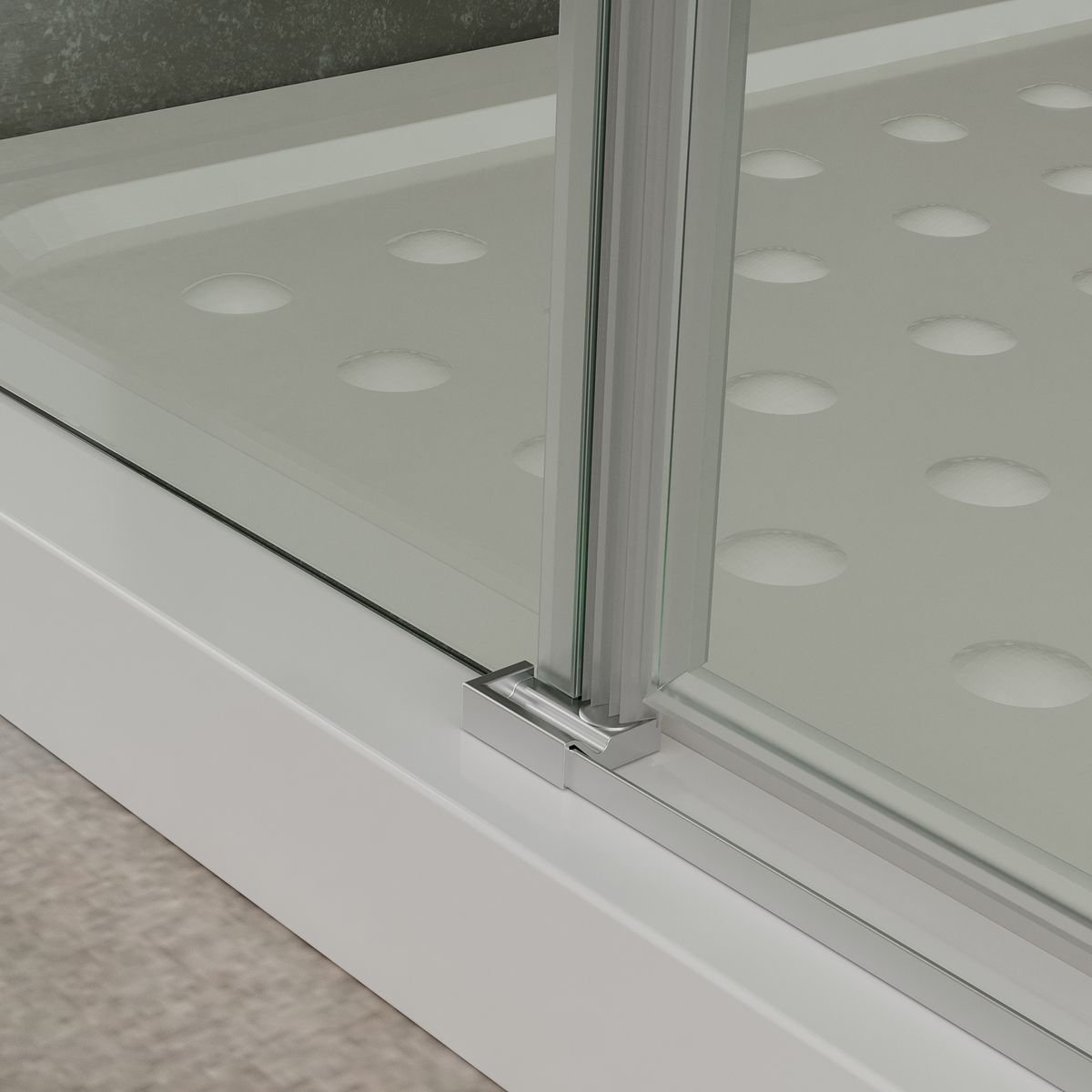 Eckeinstieg Celine mit Klapptüren aus ESG Sicherheitsglas