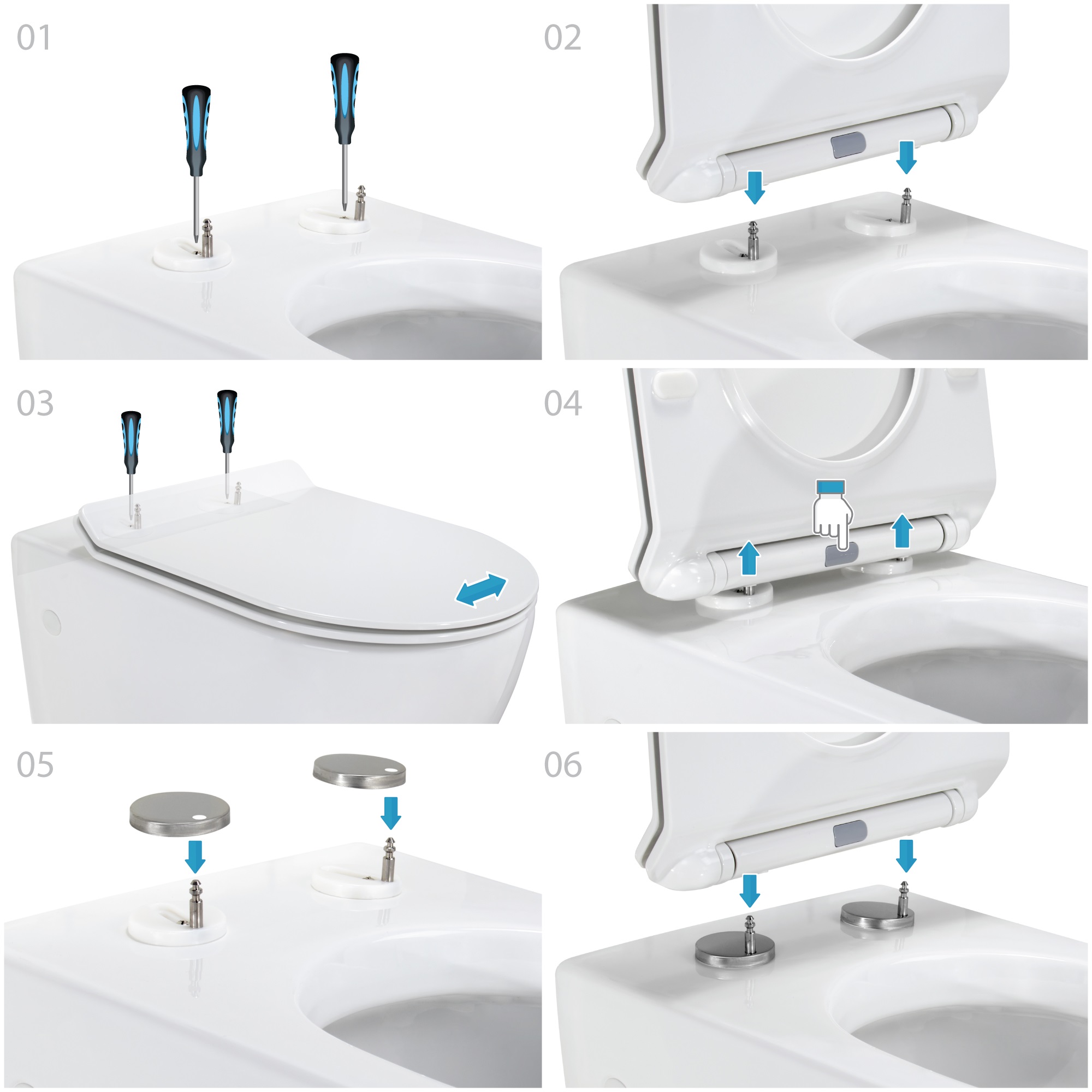 Toilette Hänge WC inkl. WC Sitz mit Absenkautomatik SOFTCLOSE + abnehmbar Carapelle L Toilette Hänge WC inkl. WC Sitz mit Absenkautomatik SOFTCLOSE + abnehmbar Carapelle L