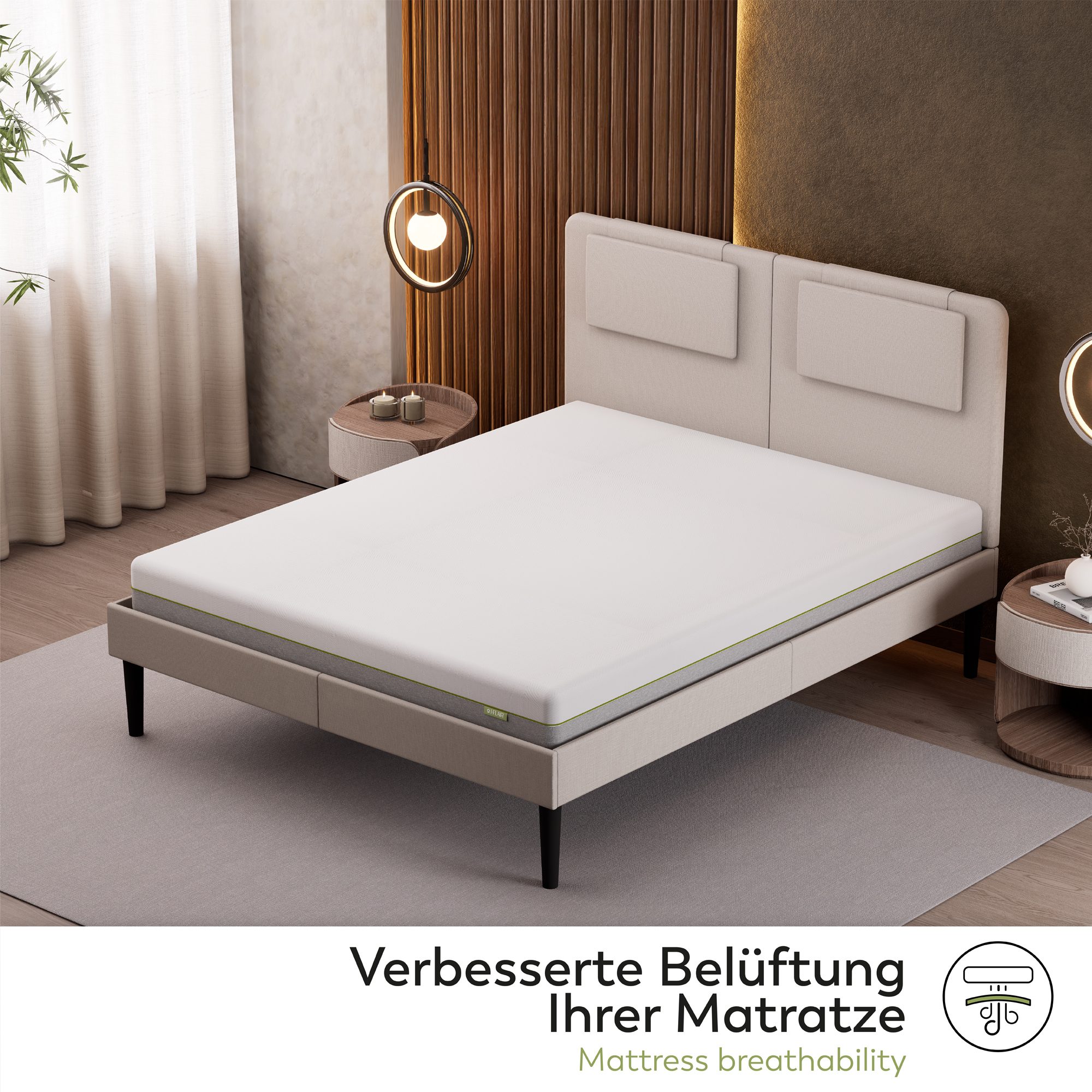 ERGO IF56 Slatted Bed Base - Suitable for All Mattress Types