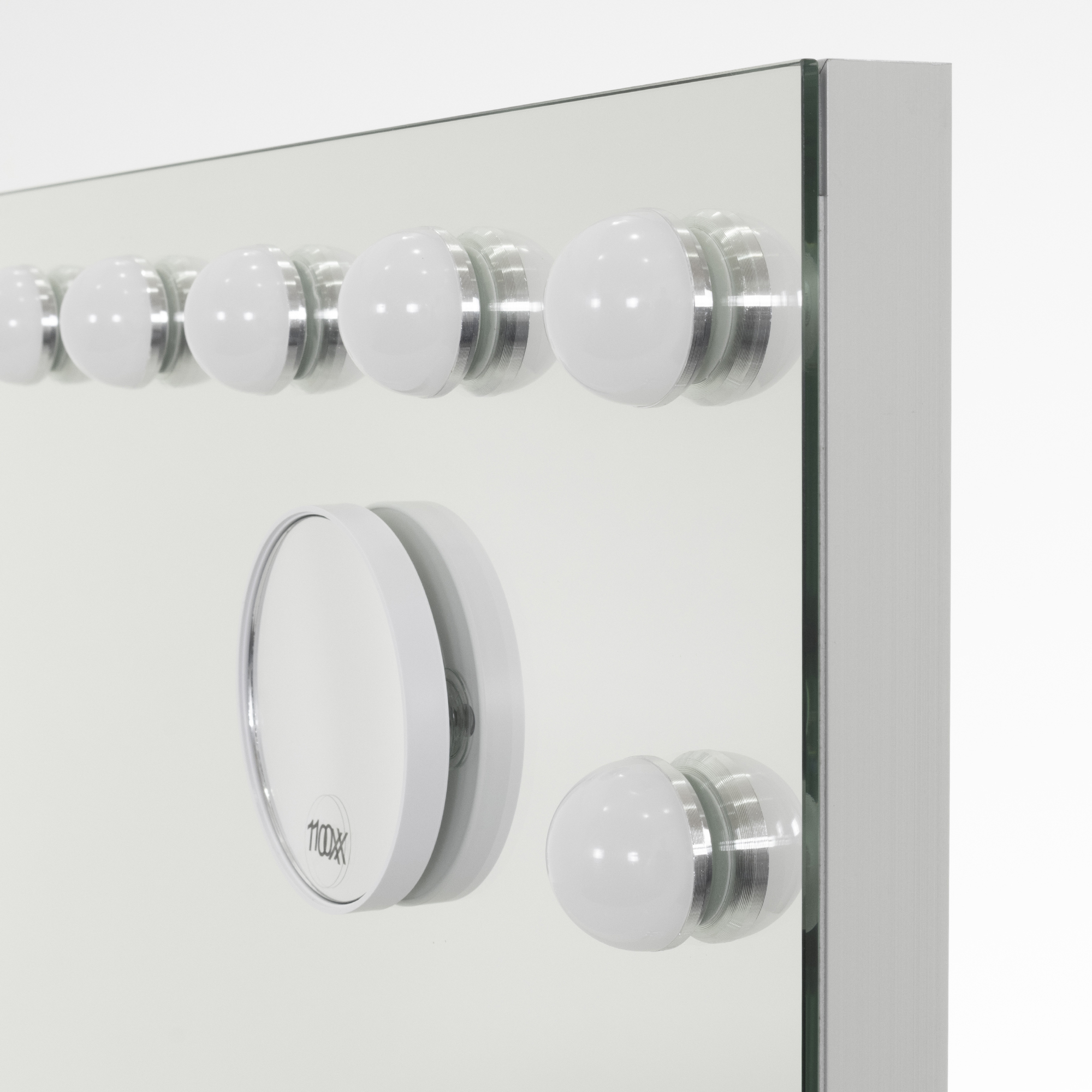 Schminkspiegel Bulb STAND mit 15 dimmbaren LED-Lampen Weiß Schminkspiegel Bulb STAND mit 15 dimmbaren LED-Lampen Weiß