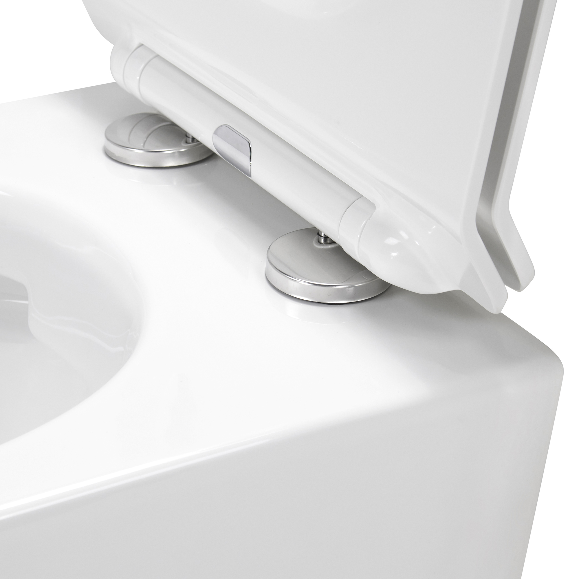 Toilette Hänge WC Spülrandlos inkl. WC Sitz mit Absenkautomatik SOFTCLOSE + abnehmbar Franco