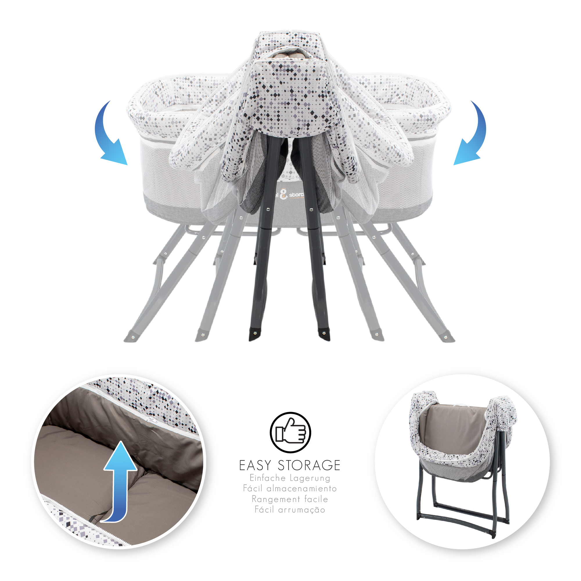 Reisebett BEBITO inkl. Moskitohaube und Tragetasche