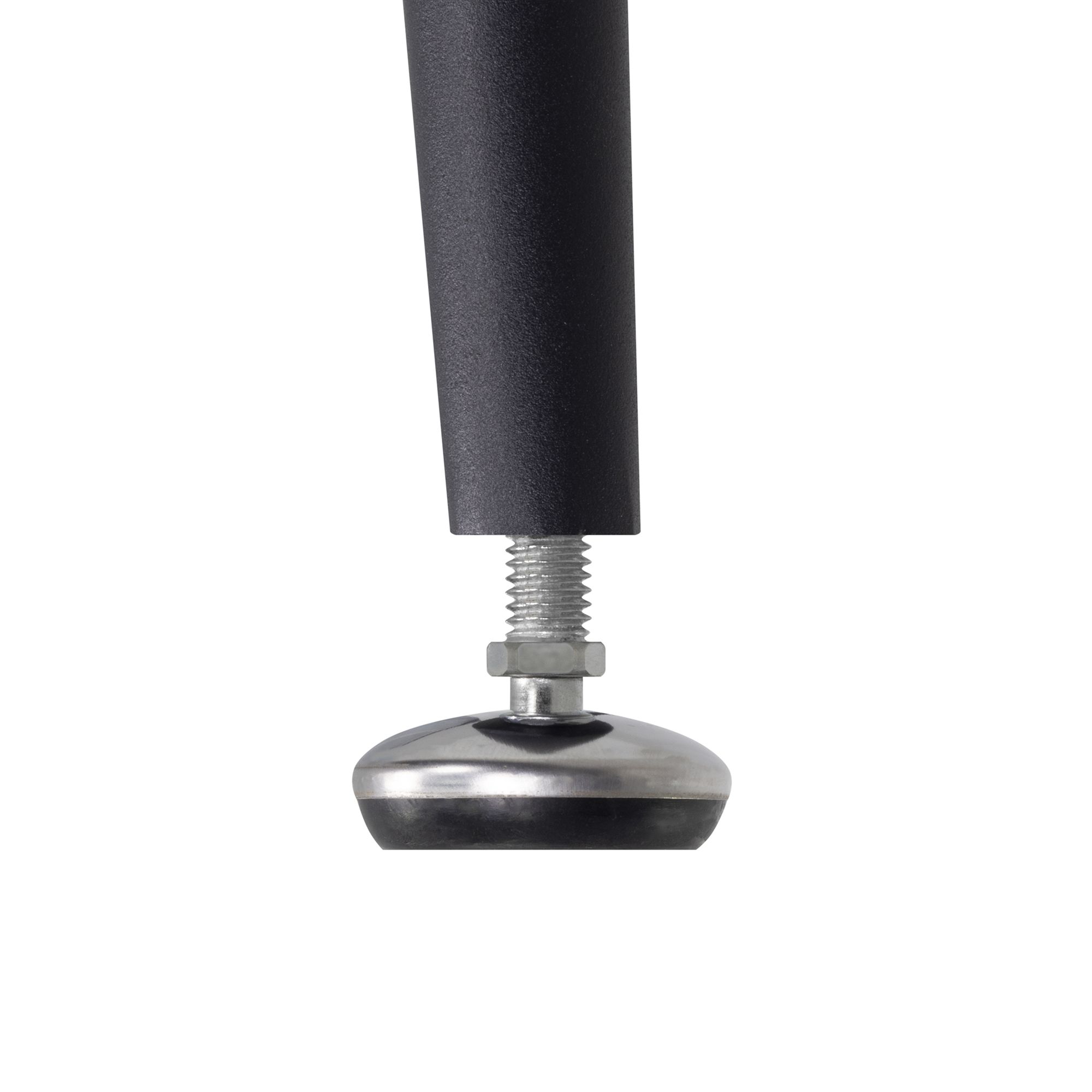 Esszimmer-Tisch CORIN | Tischplatte: Schwarzer Marmor | Beine: Schwarz 80 cm