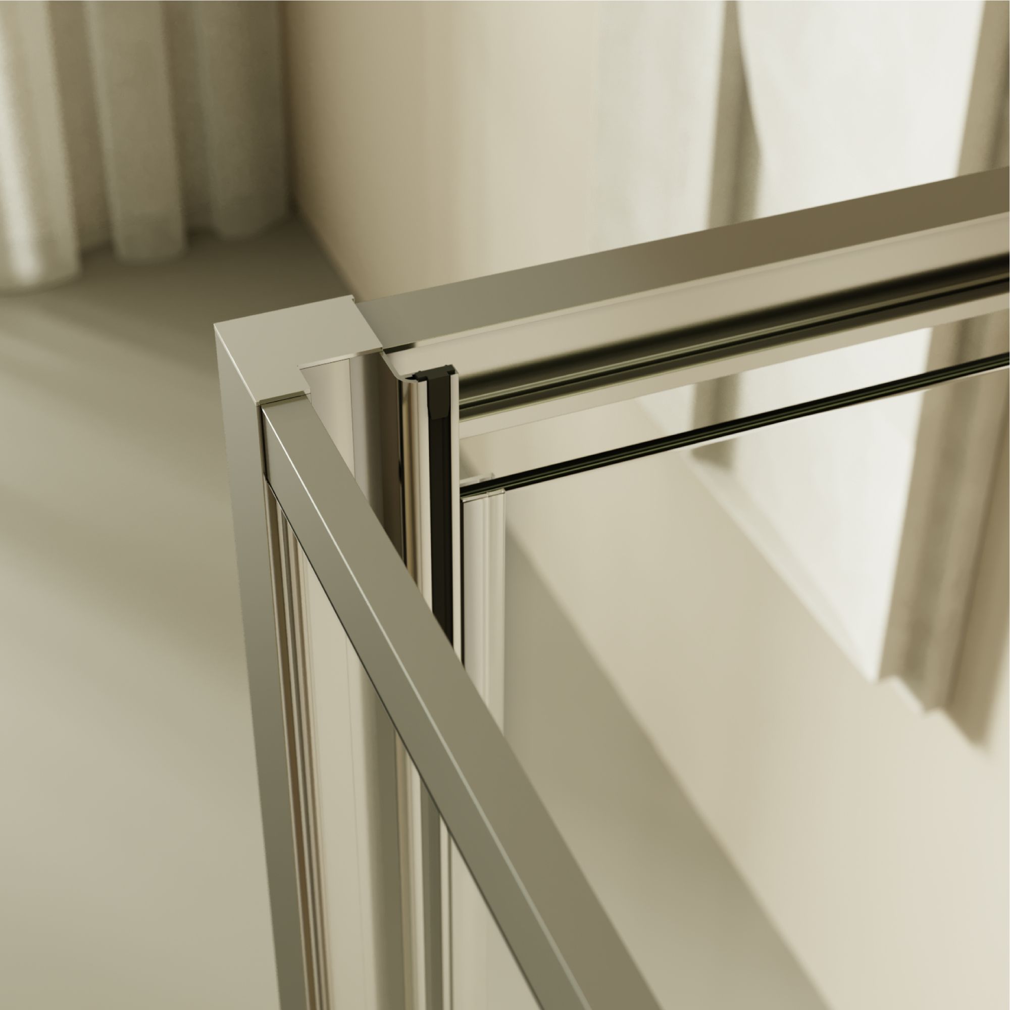 Fronteinstieg Isadora mit Klapptür aus ESG Sicherheitsglas Fronteinstieg Isadora mit Klapptür aus ESG Sicherheitsglas