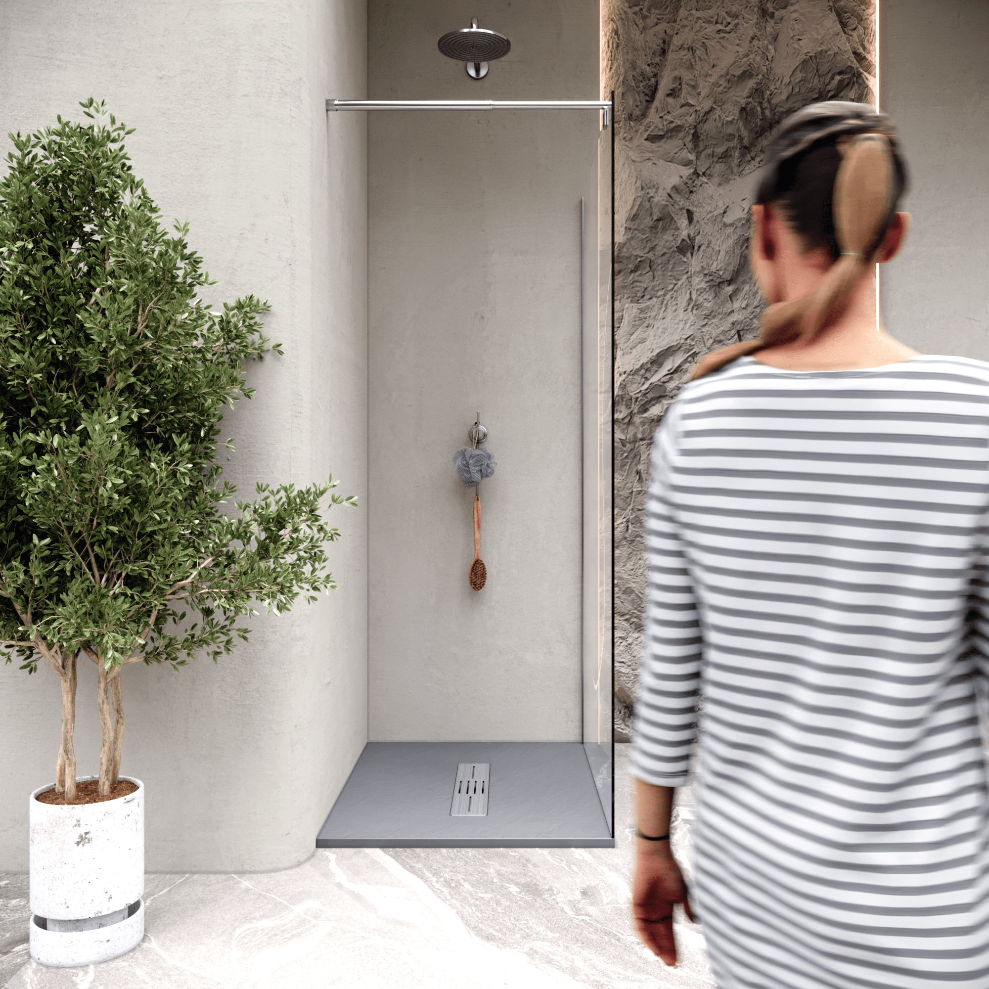 09.png Tray – SMC Shower Lumia in Slate Finish with Gray Drain Assembly