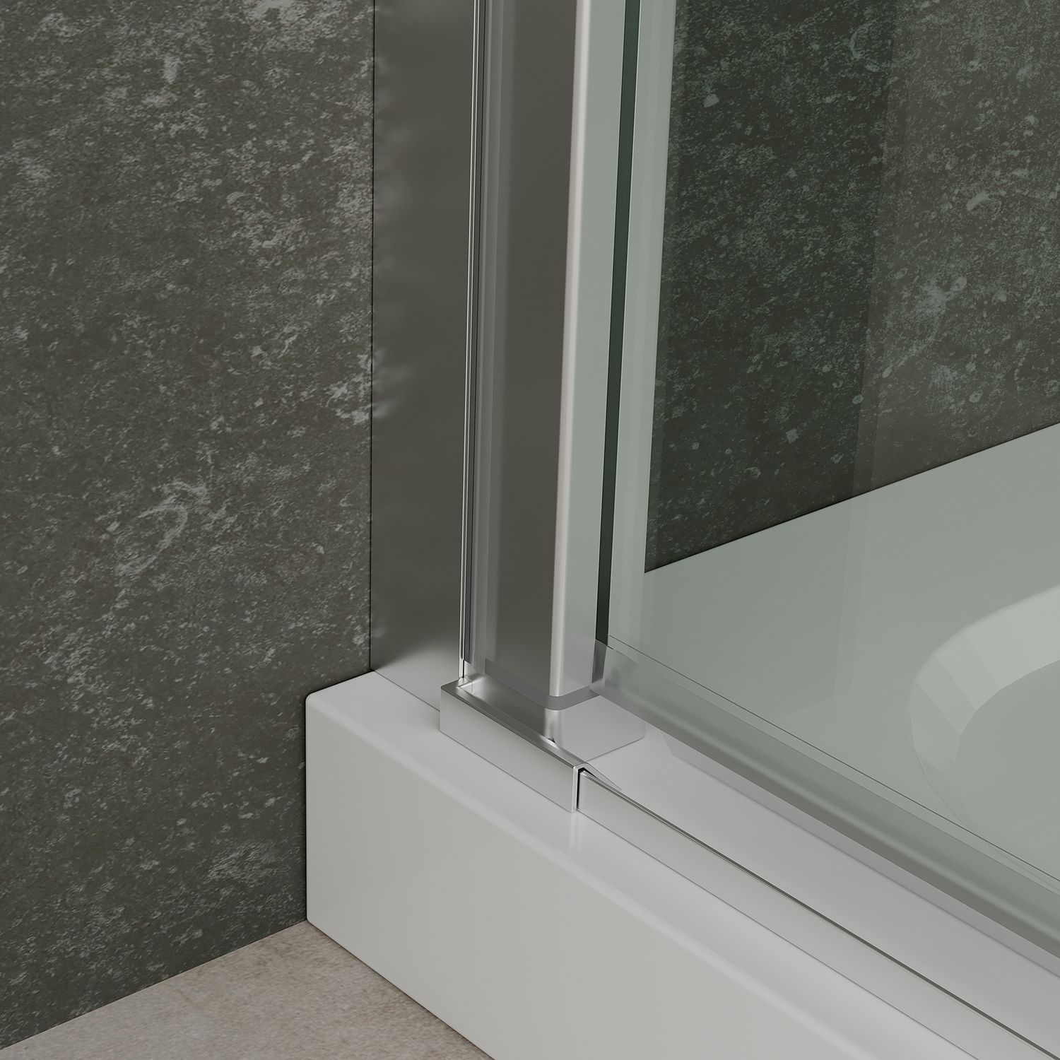 Eckeinstieg Belle mit Falttüren aus 6mm ESG Sicherheitsglas Eckeinstieg Belle mit Falttüren aus 6mm ESG Sicherheitsglas