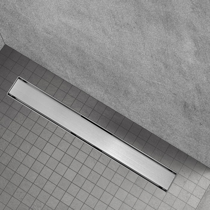 Duschrinne R1 aus Edelstahl für flache Installation Channel – Shower R1 in Stainless Steel for Flat Installation