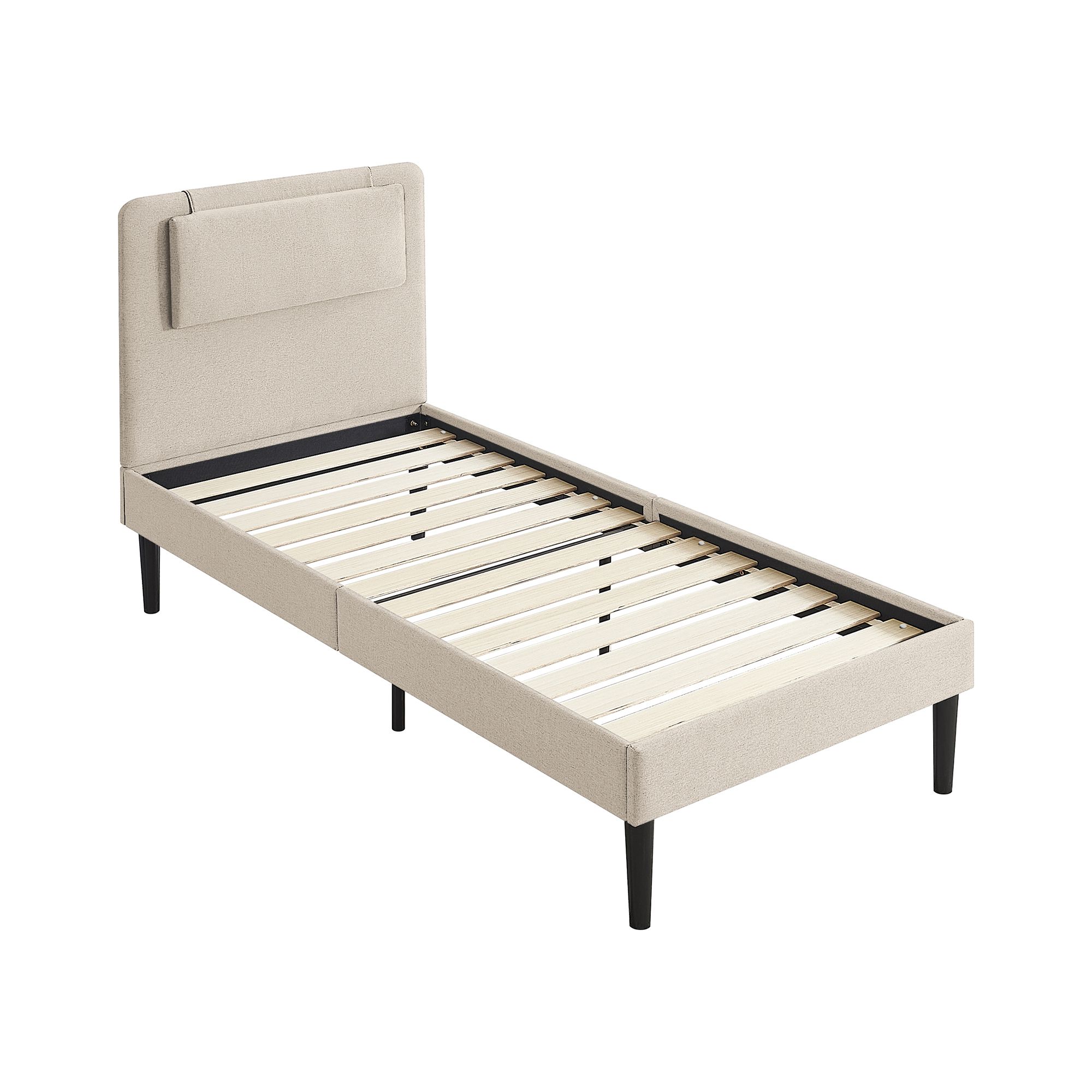 Design Polsterbettt Emily in Beige 90cm-200cm