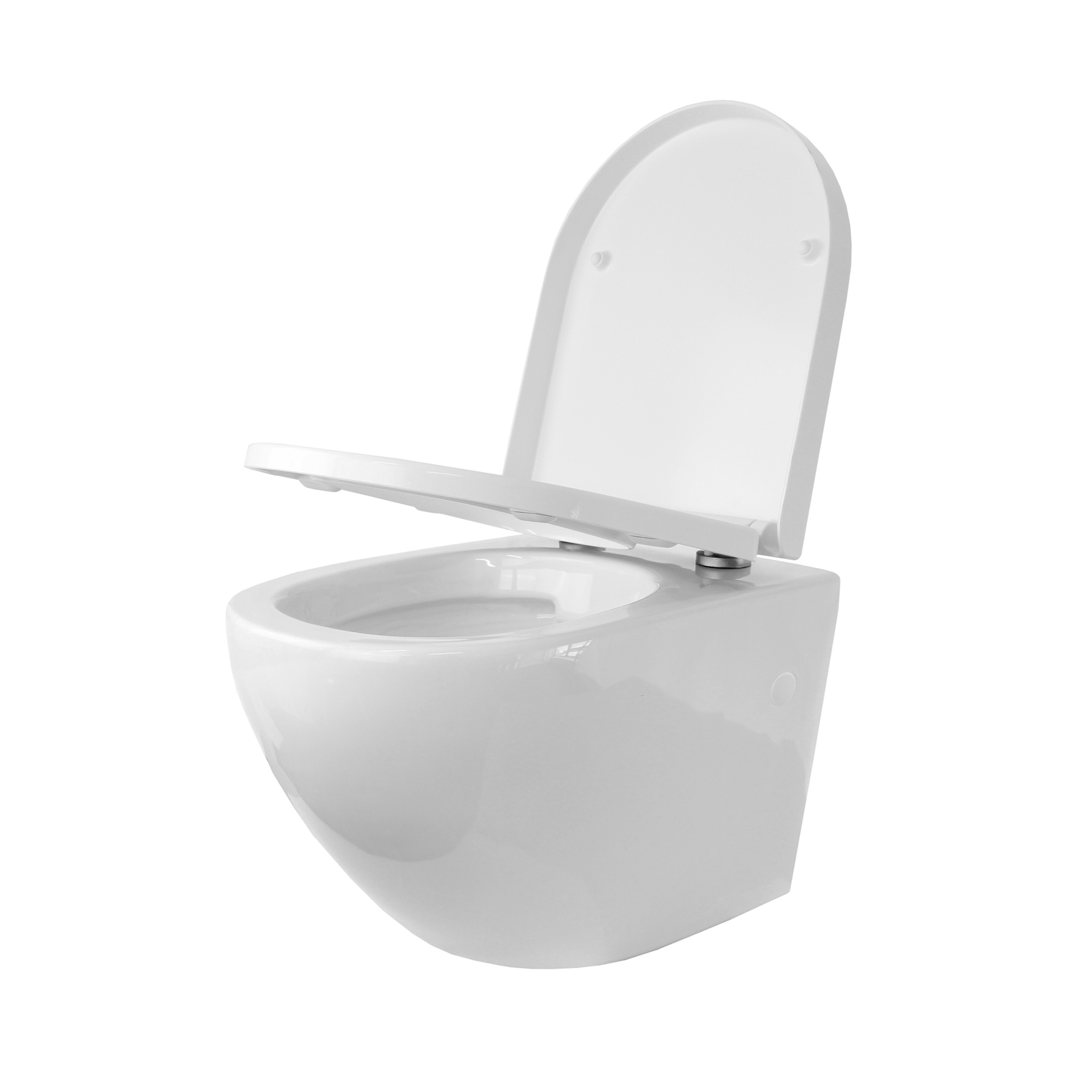 Toilette Hänge WC Spülrandlos inkl. WC Sitz mit Absenkautomatik SOFTCLOSE + abnehmbar Redonde