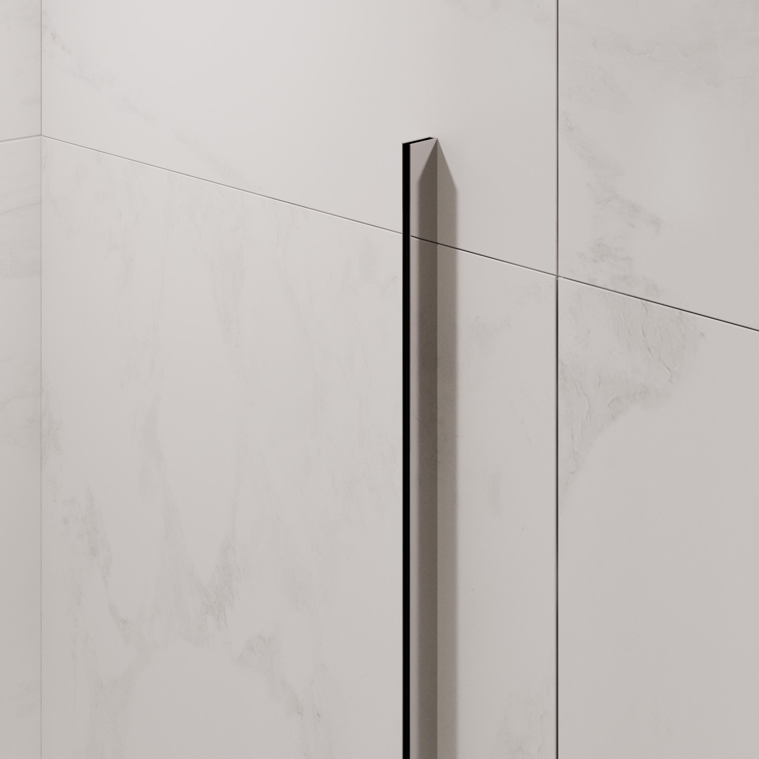 Premium Wandanschlussprofil Wandprofil aus V2A Edelstahl für 10 mm Duschabtrennungen ROSTFREIES U-Profil 200 cm