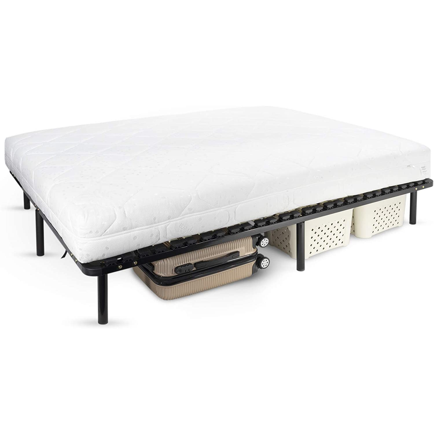 Metallbett auf Füßen - für alle Matratzen geeignet 140x190 cm