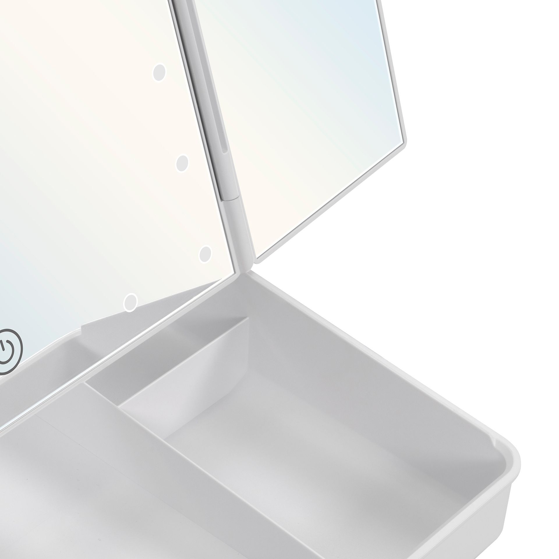 Schminkspiegel mit Vergrößerung MakeUp BOX, mit 21 dimmbaren LED-Lampen Schminkspiegel mit Vergrößerung MakeUp BOX, mit 21 dimmbaren LED-Lampen