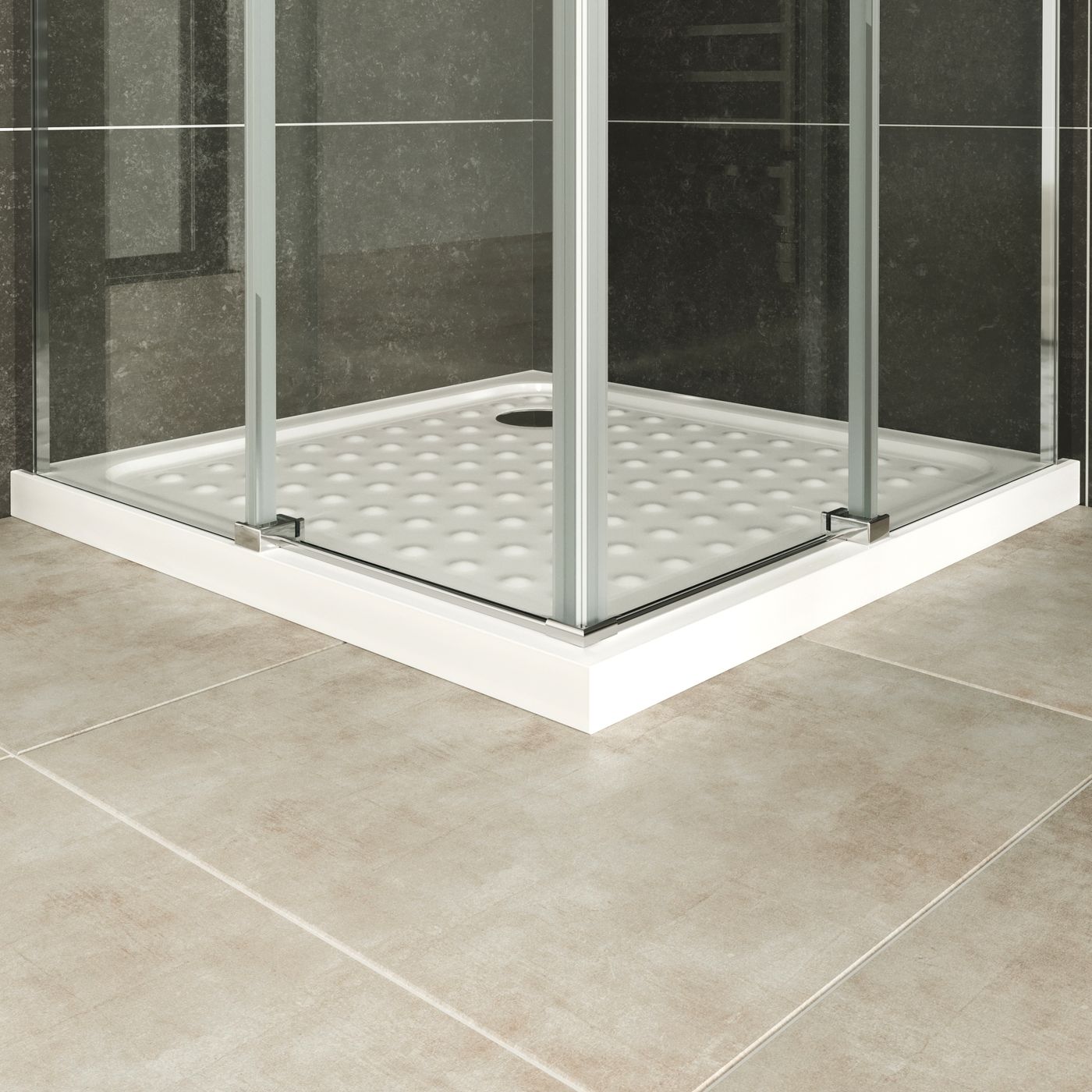 Eckeinstieg Anna mit Schiebetüren aus 8 mm ESG Sicherheitsglas