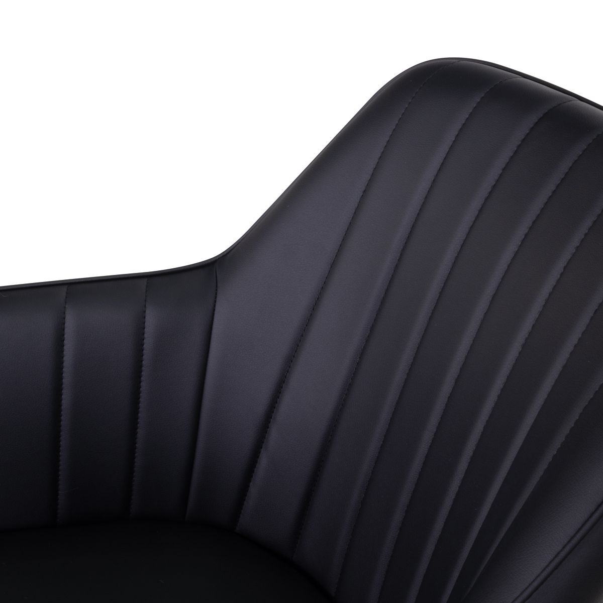 Esszimmerstuhl Wohnzimmerstuhl Dahlia Schwarz Gold aus Kunstleder Esszimmerstuhl Wohnzimmerstuhl Dahlia Schwarz Gold aus Kunstleder