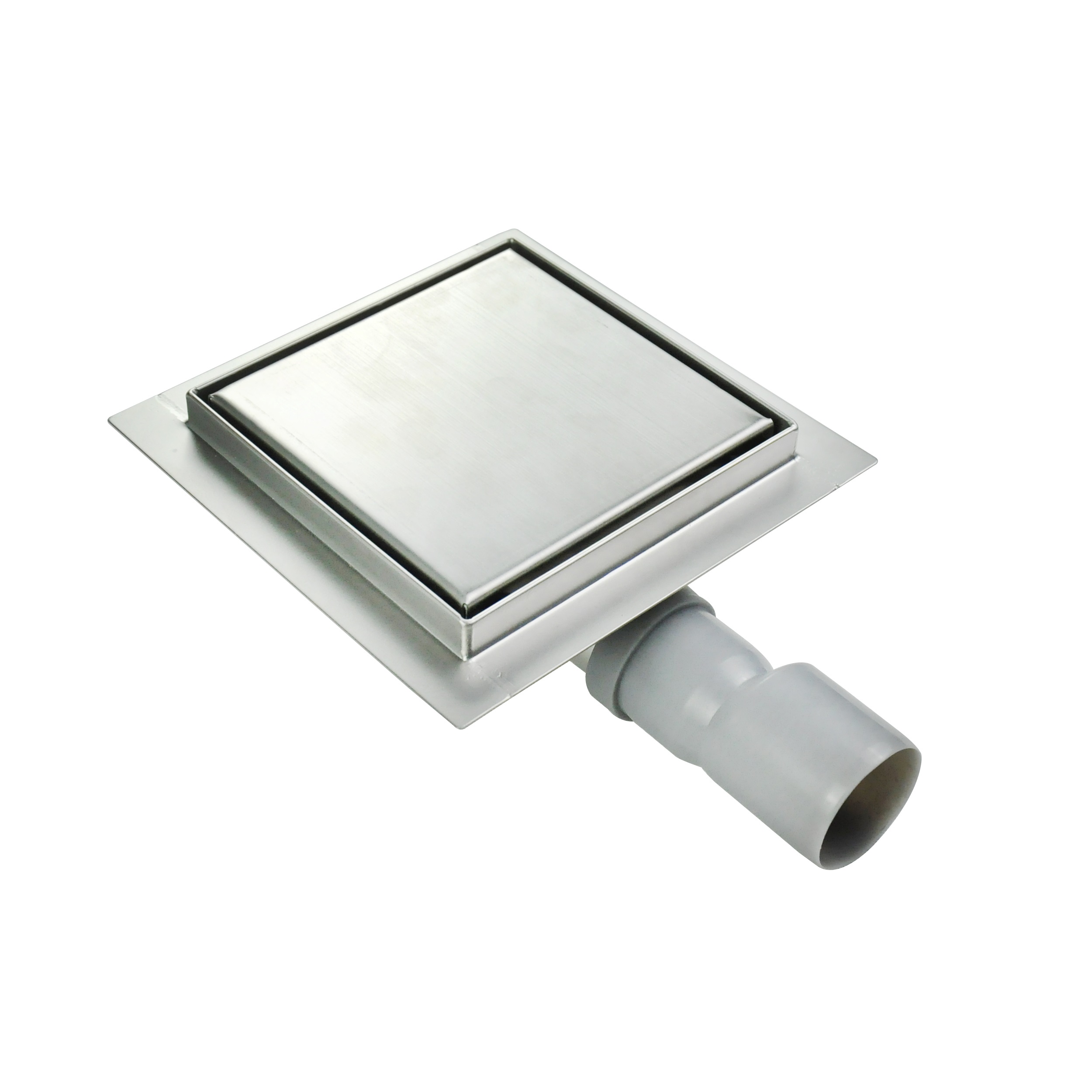 Square Shower Drain Q1 made of Stainless Steel for Flat Installation