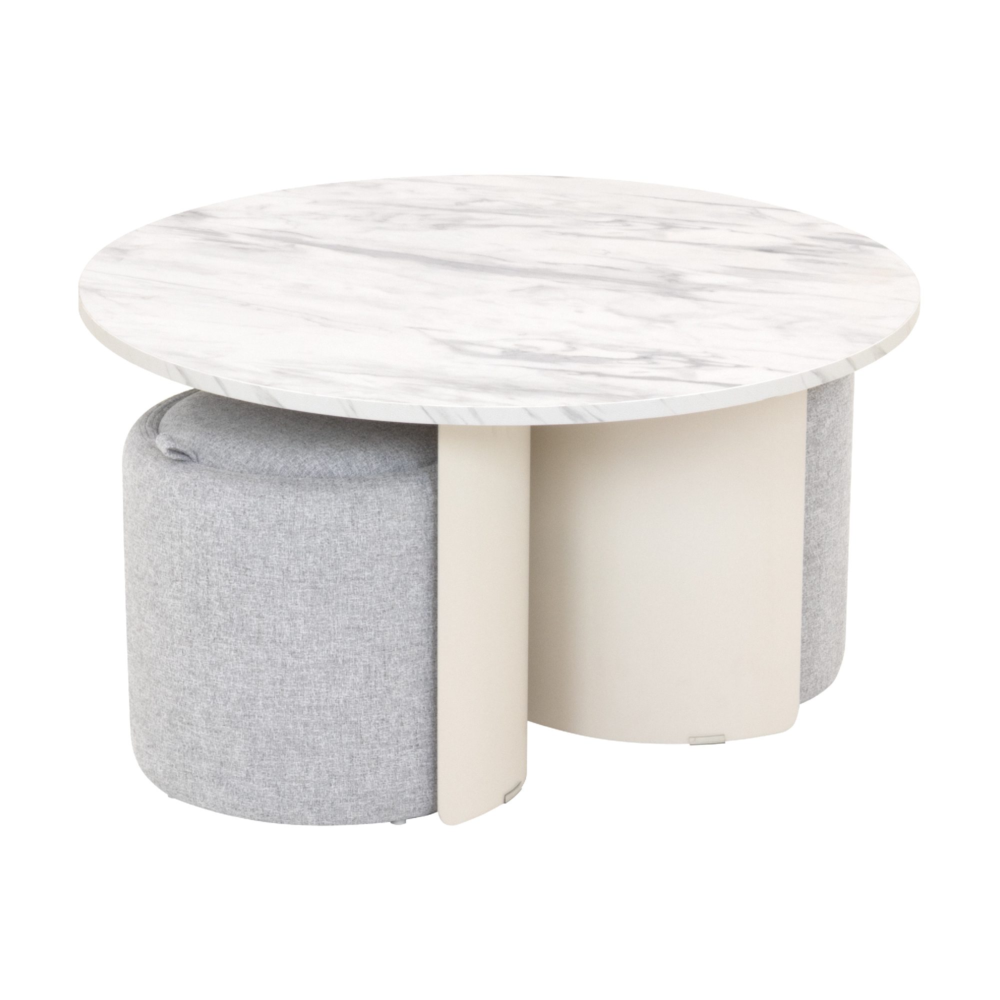 _MAIN.jpg Meera – Couchtisch in Marmoroptik mit 2 Hockern in Grau
