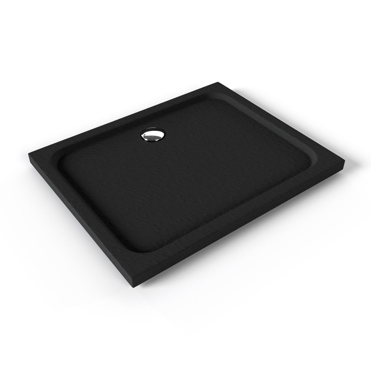 Duschwanne Shimmer STONE aus Sanitäracryl inkl. Ablaufgarnitur - Schwarz Duschwanne Shimmer STONE aus Sanitäracryl inkl. Ablaufgarnitur - Schwarz 95x95 cm