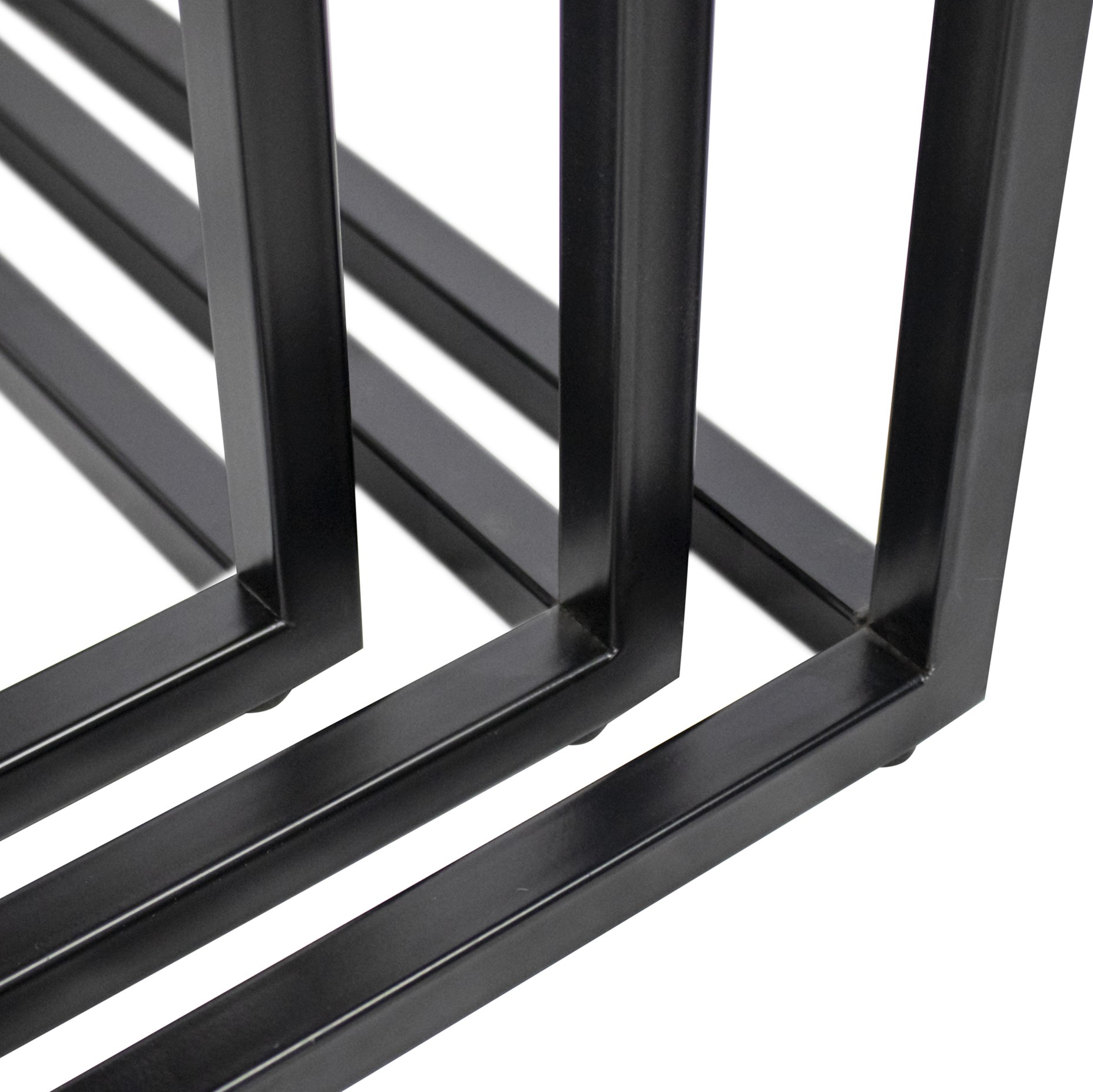 Couchtisch MINGUS Beistelltisch aus Melamin/Metall 3er Set Couchtisch MINGUS Beistelltisch aus Melamin/Metall 3er Set