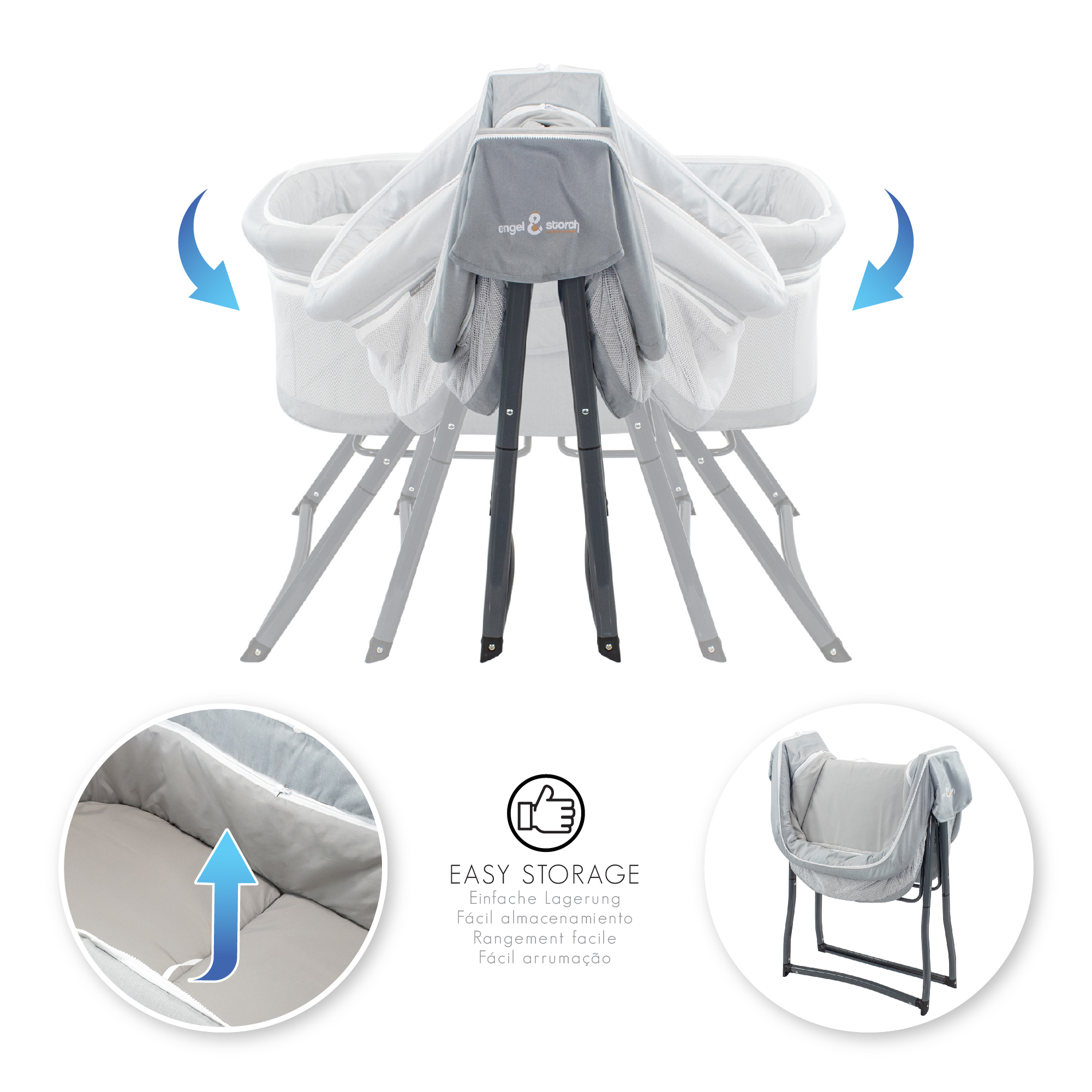 Reisebett BEBITO inkl. Moskitohaube und Tragetasche