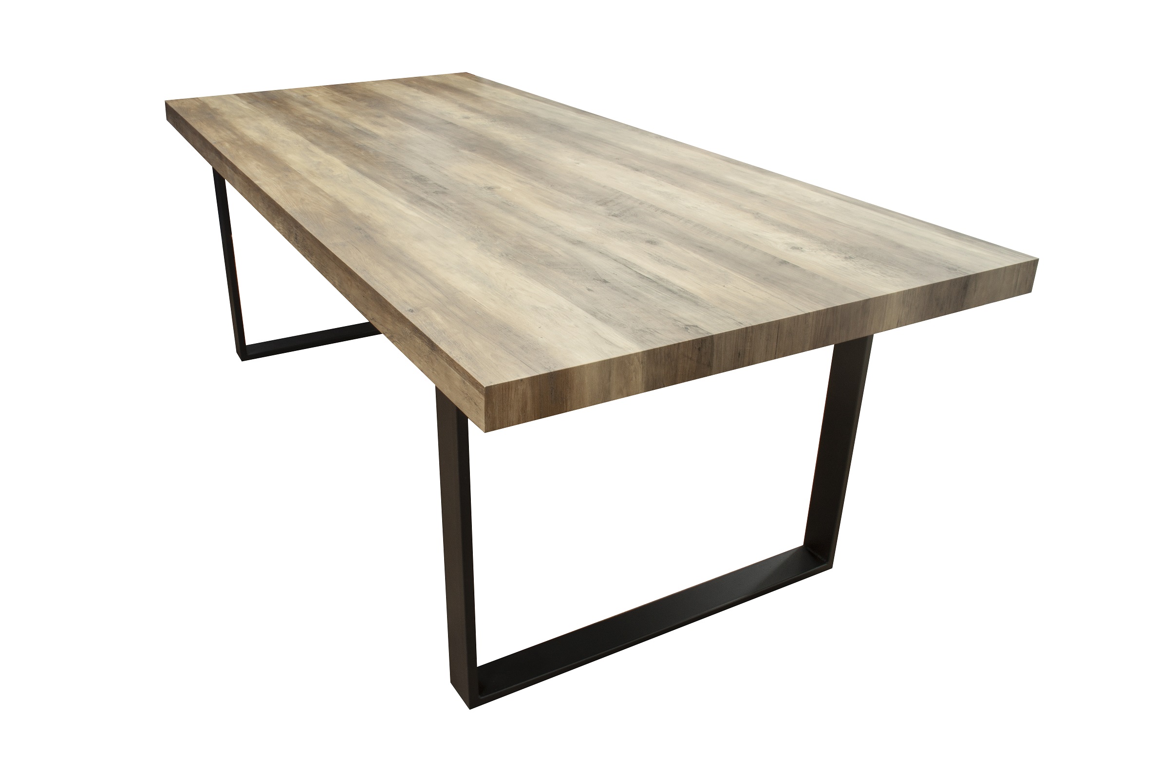Esszimmertisch Esstisch Kufentisch Holztisch Tisch mit Tischplatte und Kufen - Akazie + Schwarze Kufen 160x90