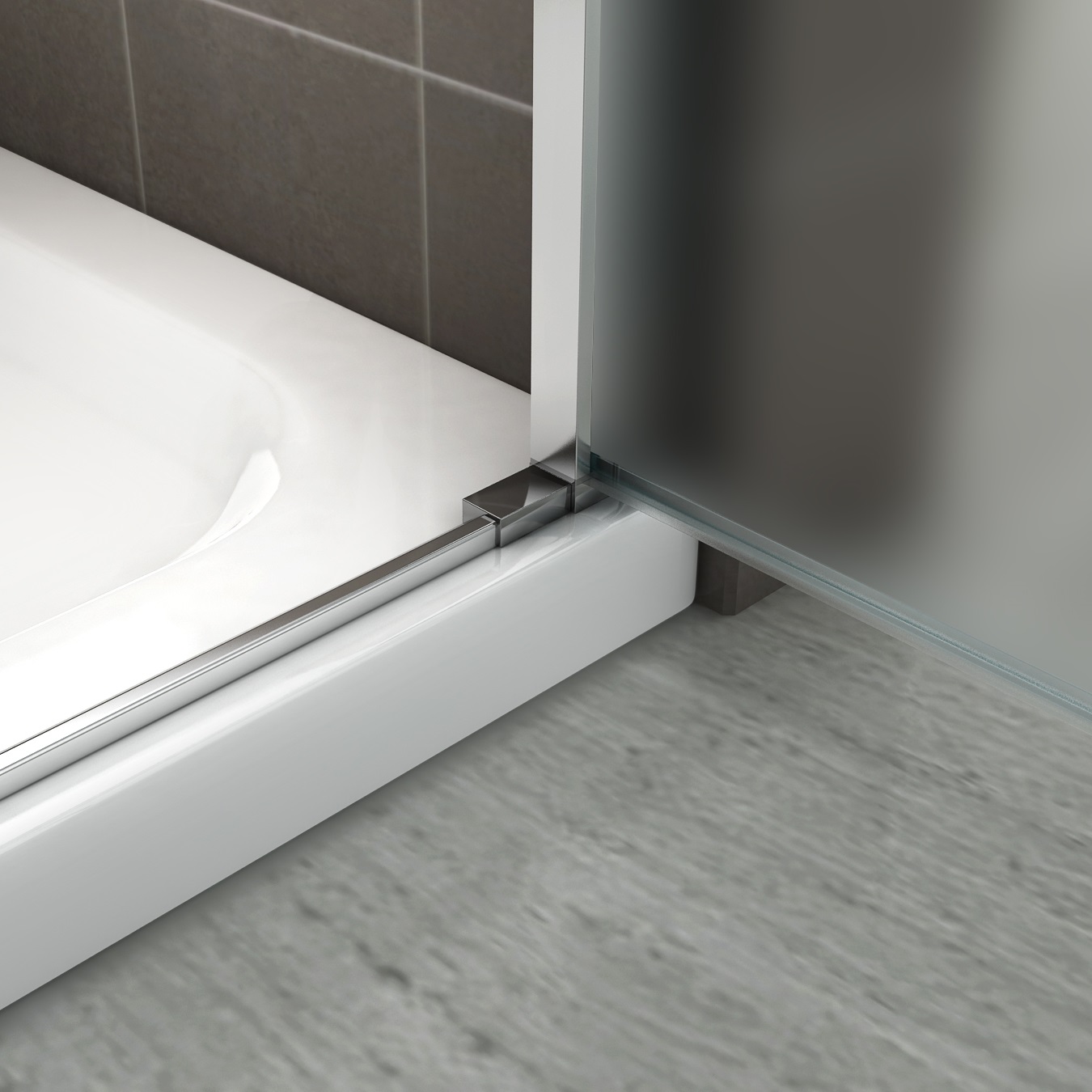 Duschtür Lara mit Pendeltüren und Edelstahlgriffe 68-140 cm aus satiniertem ESG Sicherheitsglas Duschtür Lara mit Pendeltüren und Edelstahlgriffe 68-140 cm aus satiniertem ESG Sicherheitsglas