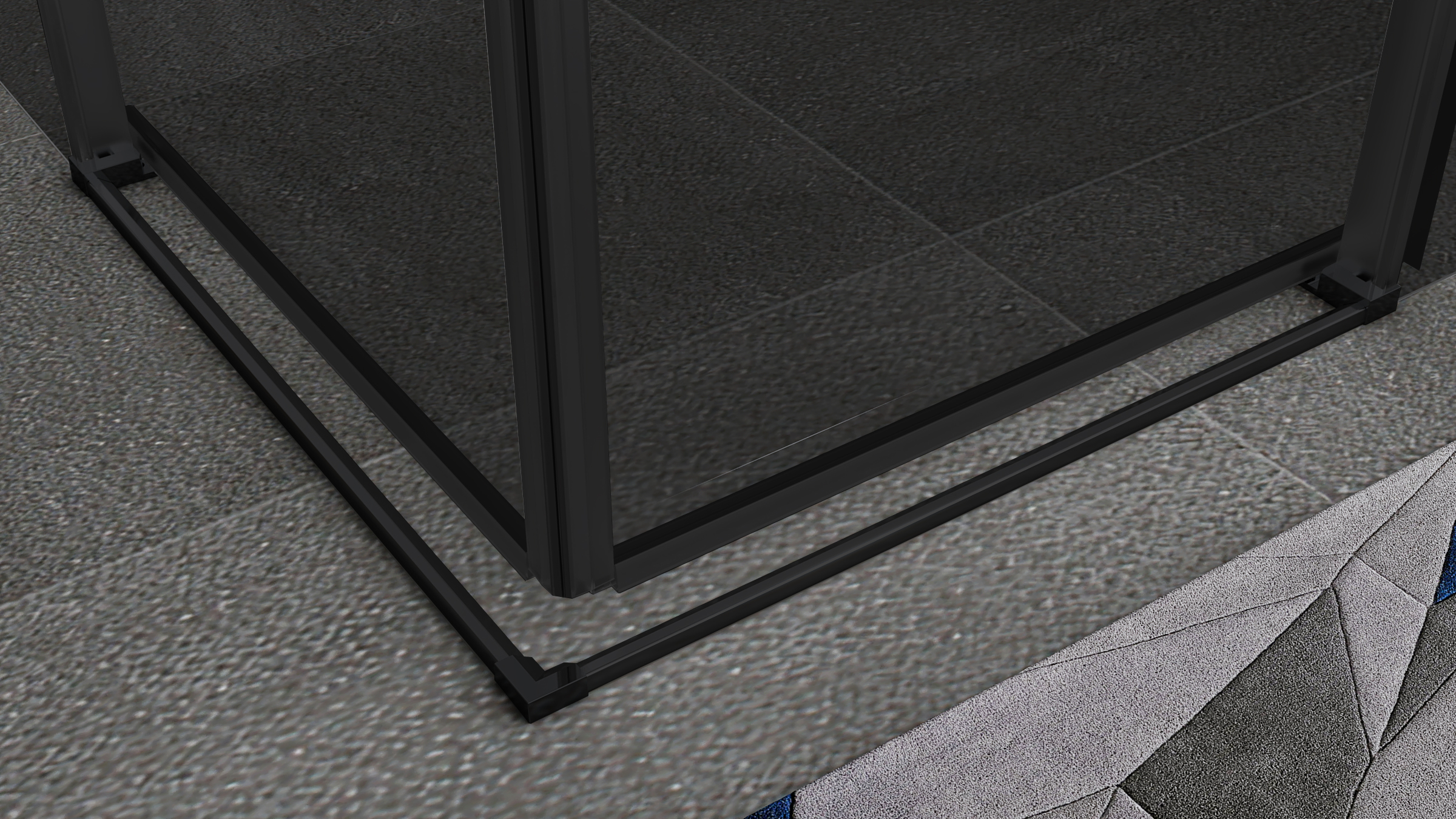 Corner Entry Kaylee with Sliding Doors Made of ESG Safety Glass Corner Entry Kaylee with Sliding Doors Made of ESG Safety Glass