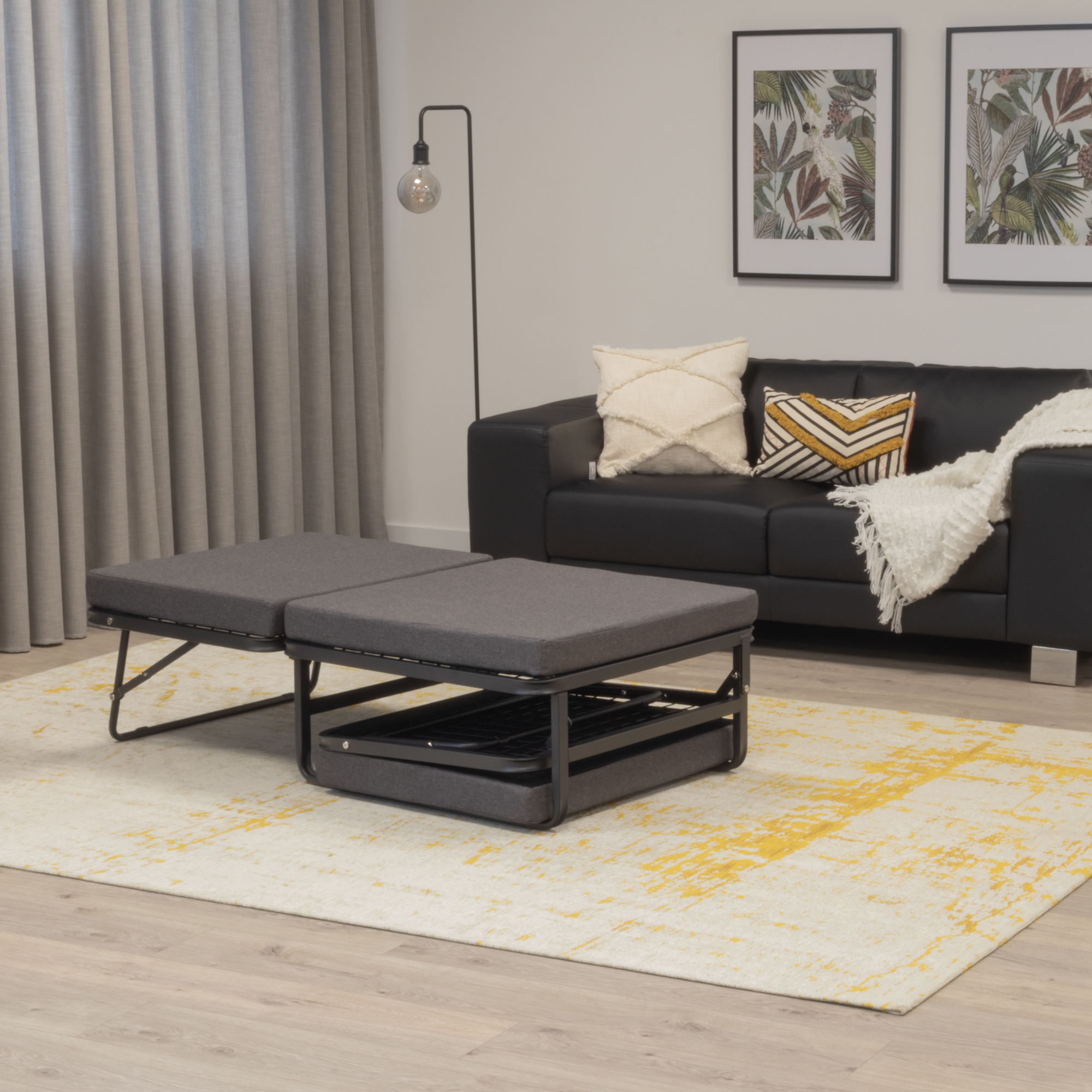 Divan – Gästebett , stabiles Klappbett in 3 Farben