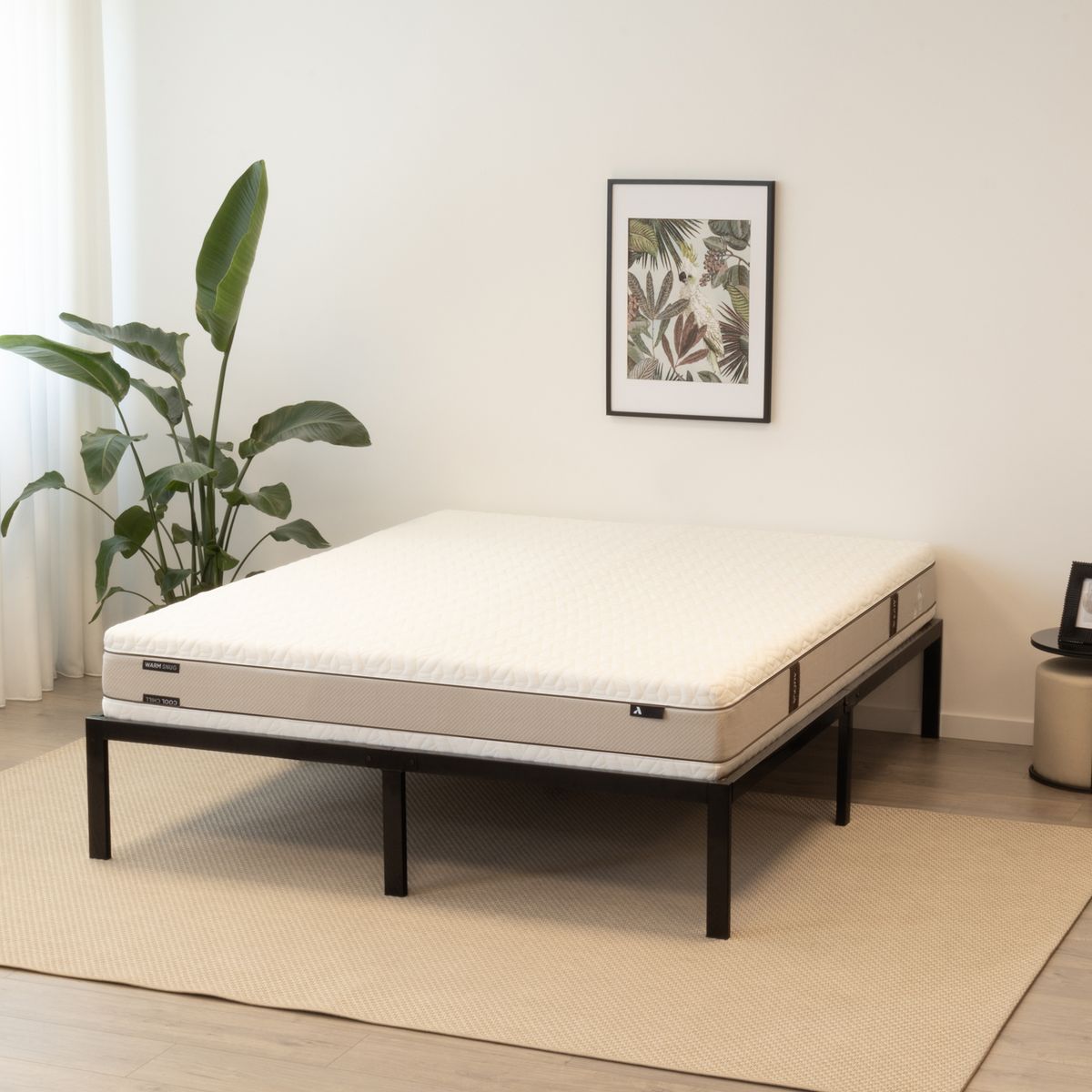 Gästebett Metallbett Bettgestell Sappho Black mit Stauraum