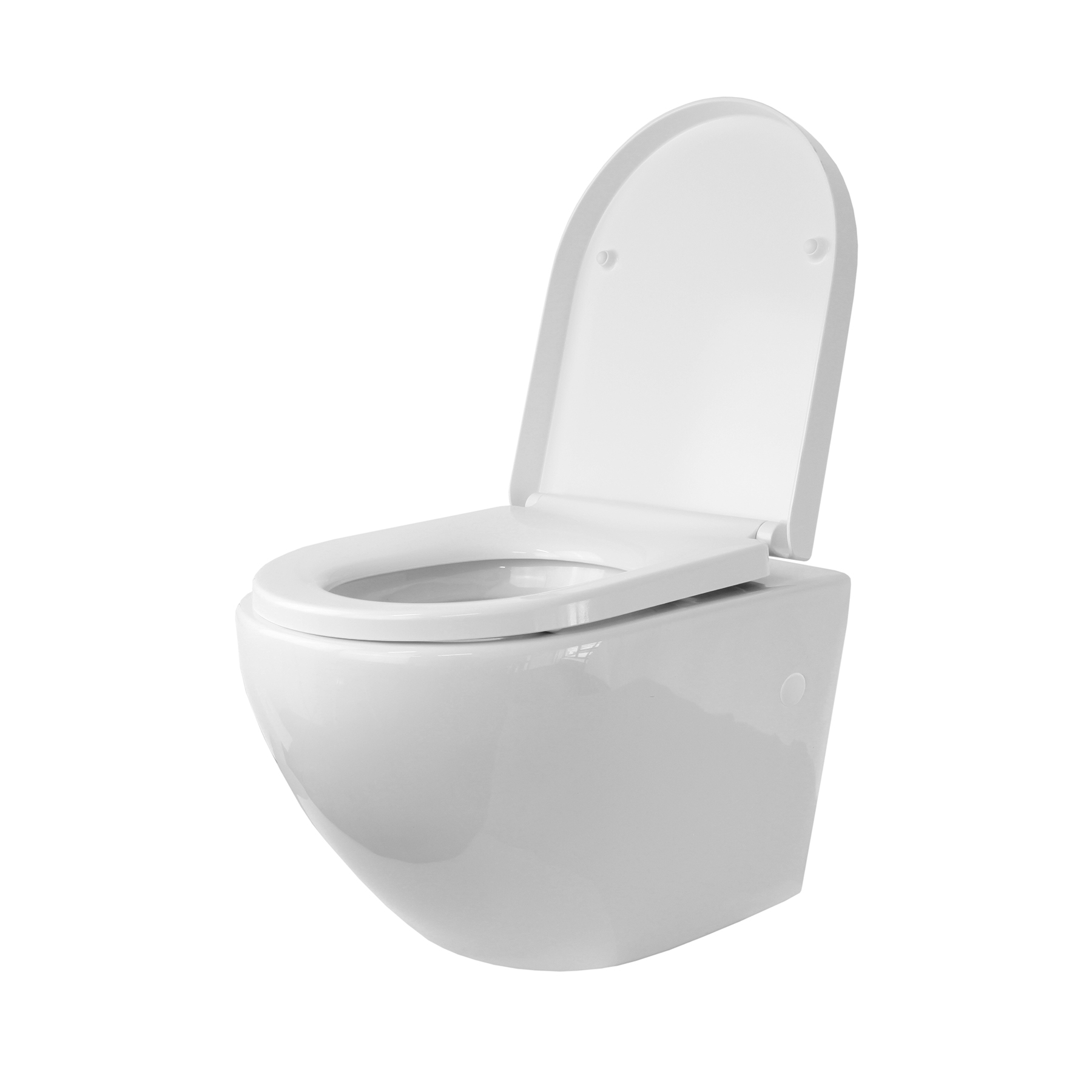 Toilette Hänge WC Spülrandlos inkl. WC Sitz mit Absenkautomatik SOFTCLOSE + abnehmbar Redonde