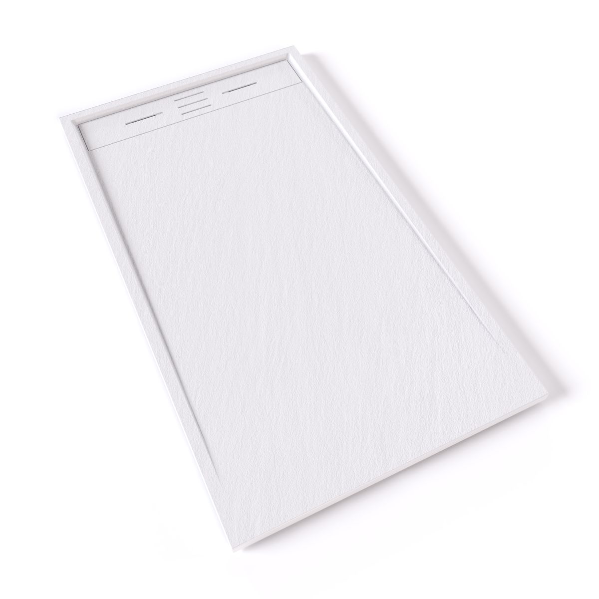 SMC Duschwanne Hiemal in Schieferoptik inkl. Ablaufgarnitur Weiß SMC Duschwanne Hiemal in Schieferoptik inkl. Ablaufgarnitur Weiß