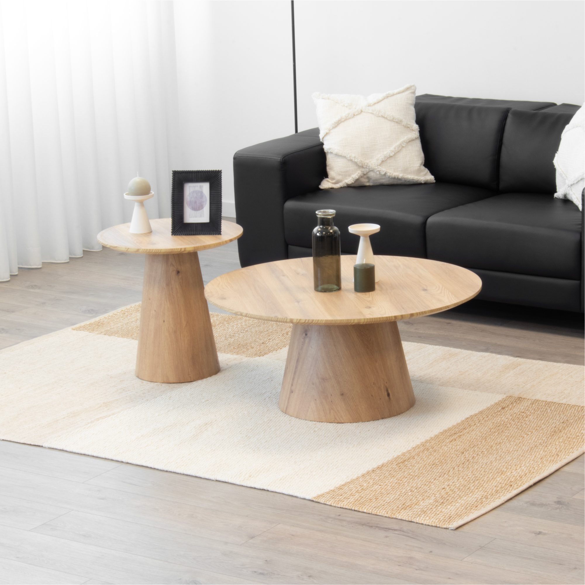 _PT01.jpg Beistelltisch SYLVIA mit Melaminplatte und stabiler Struktur aus Holzverbundmaterial - 2er Set