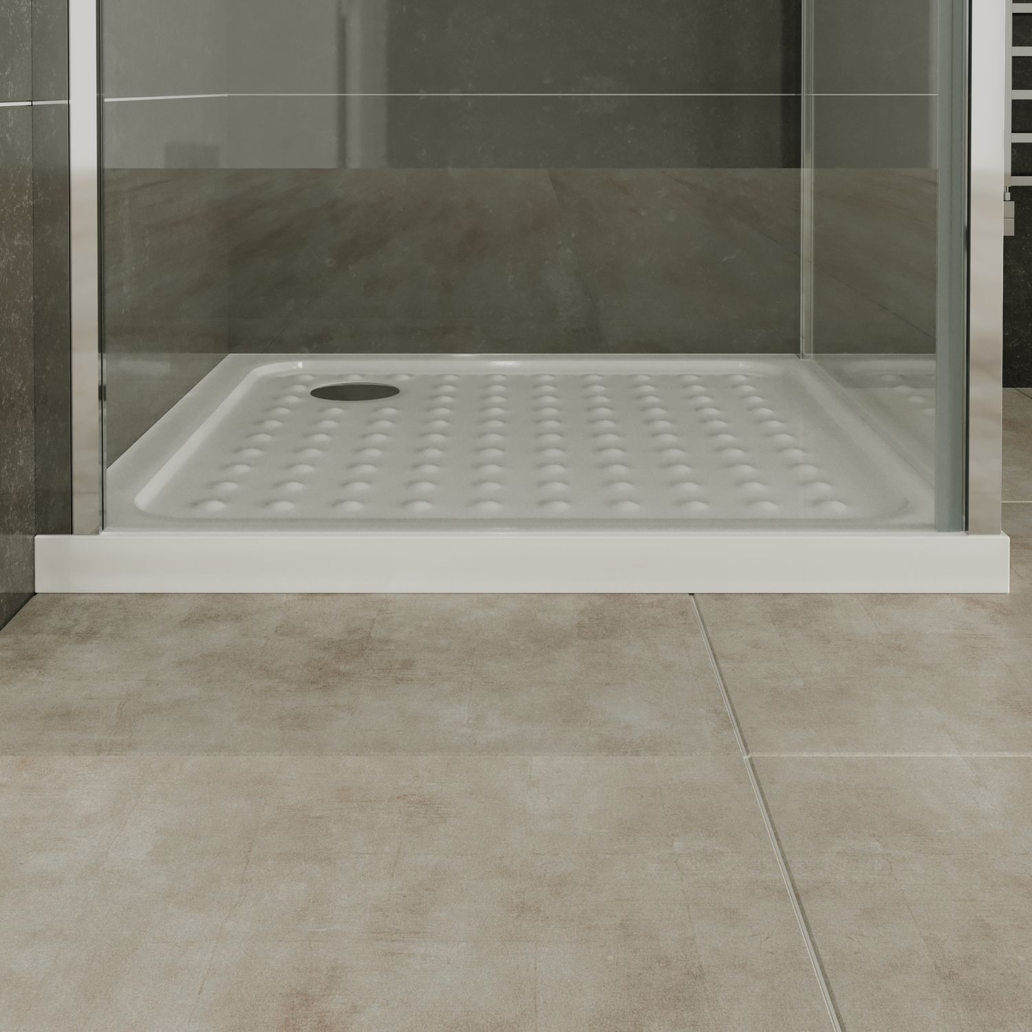 Fronteinstieg Nicole mit Klapptür aus 8 mm ESG Sicherheitsglas Fronteinstieg Nicole mit Klapptür aus 8 mm ESG Sicherheitsglas