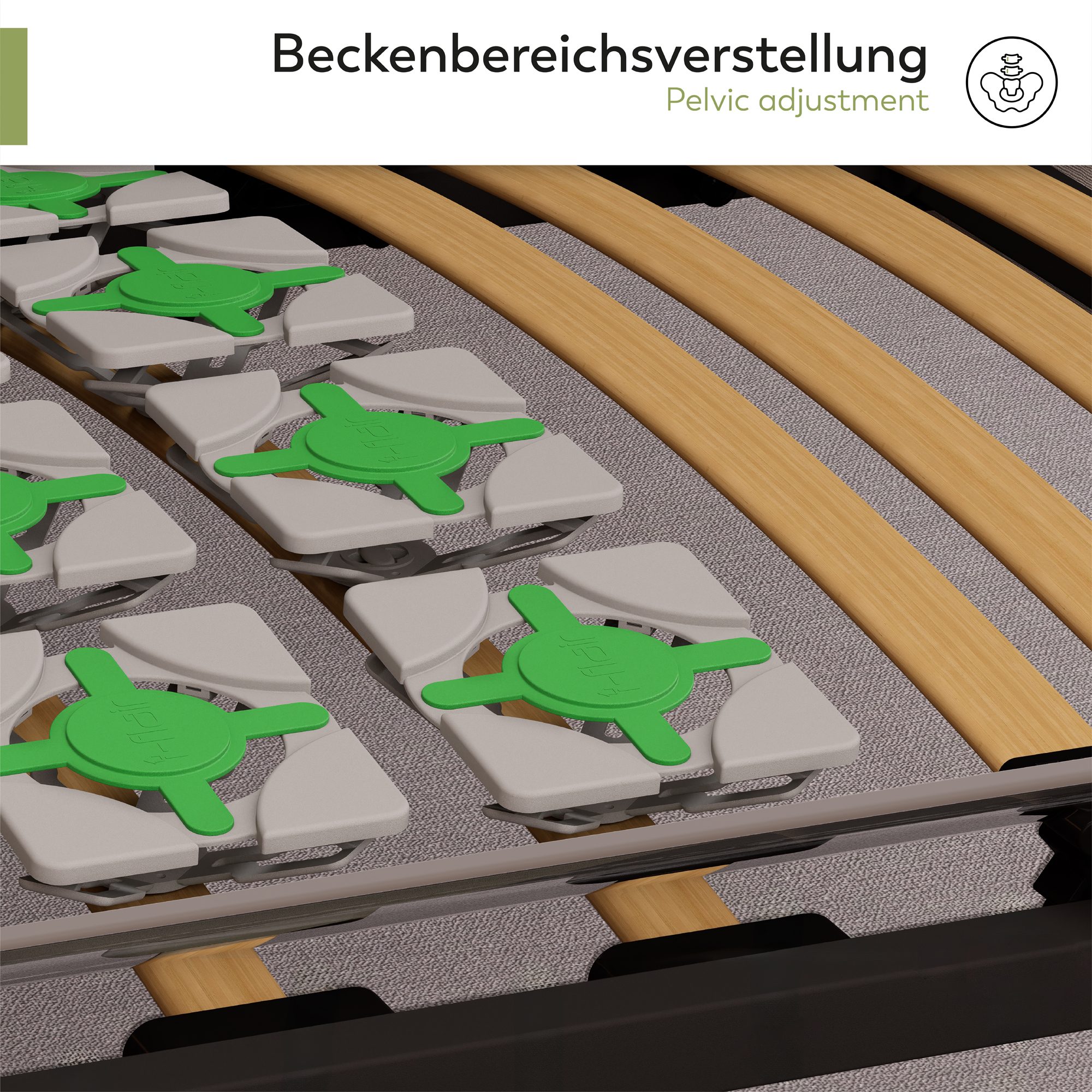 Tellerlattenrost IVOR – ergonomischer Lattenrost mit Tellerfedern & stabilem Metallrahmen