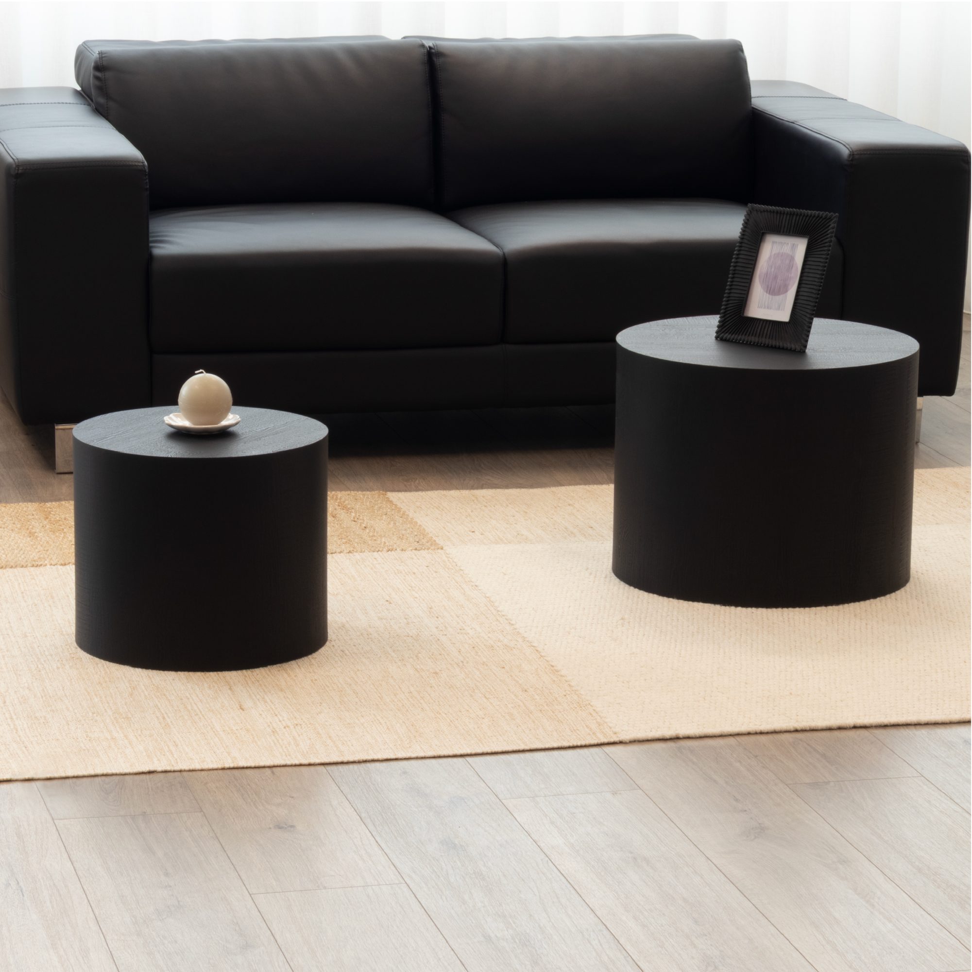 Set aus 2 Couchtischen/Wohnzimmertischen YANKA