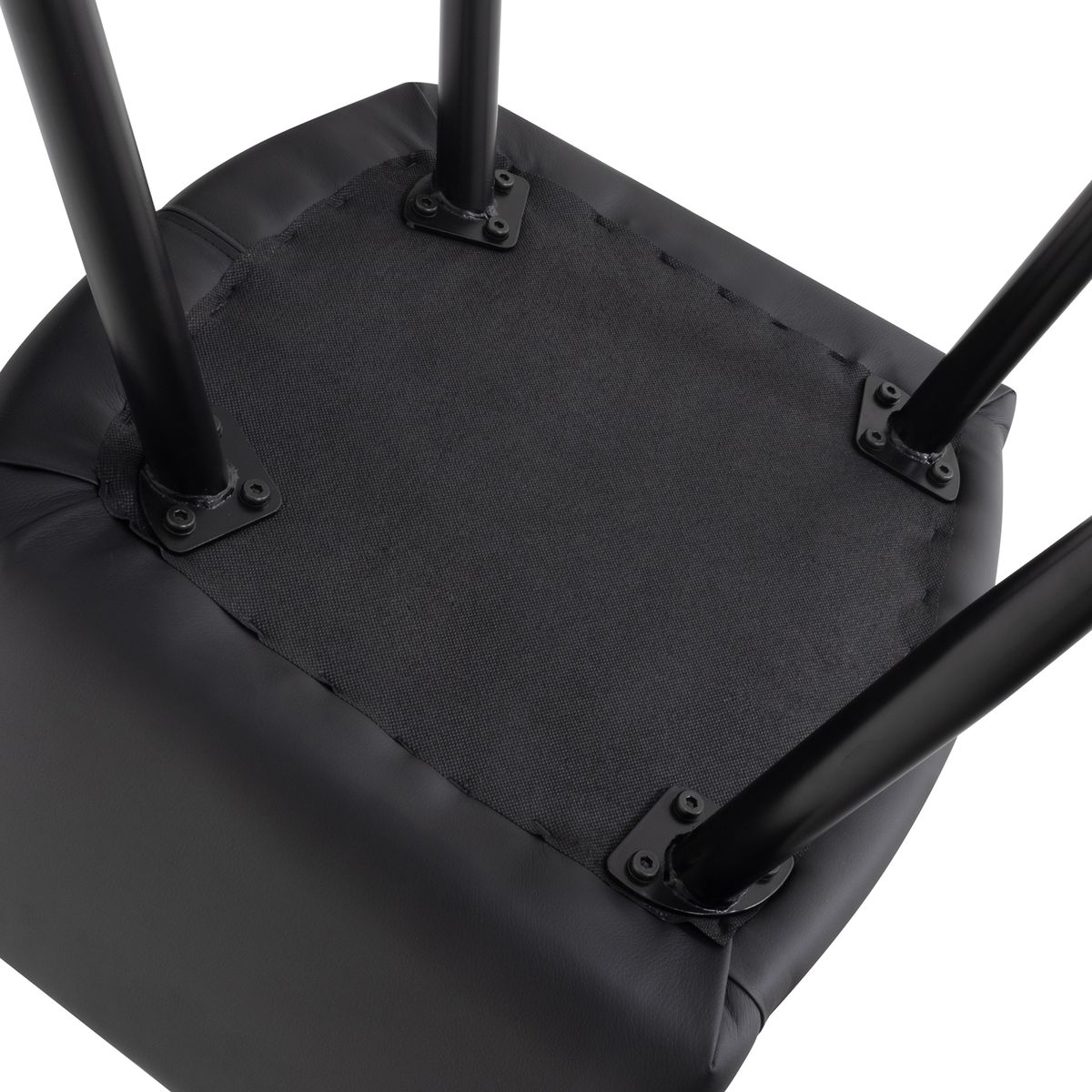 Esszimmerstuhl Wohnzimmerstuhl Watson Schwarz aus Textilleder Esszimmerstuhl Wohnzimmerstuhl Watson Schwarz aus Textilleder